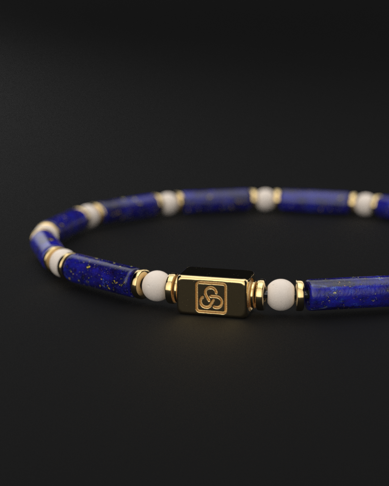 Lapis Lazuli + Rice Bracelet 4mm | PIPE