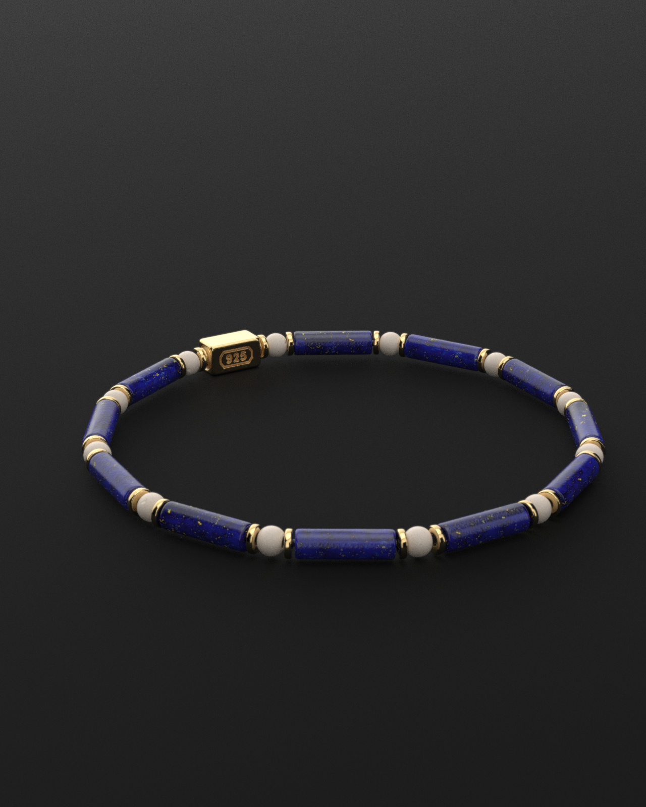 Lapis Lazuli + Rice Bracelet 4mm | PIPE