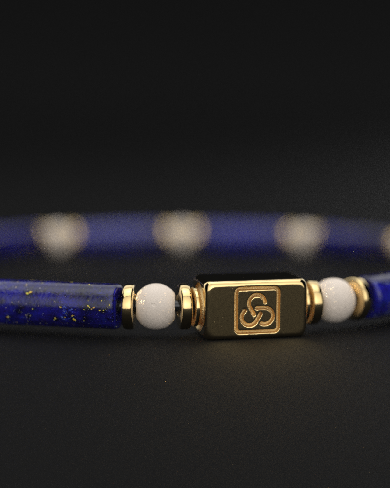 Lapis Lazuli + Rice Bracelet 4mm | PIPE