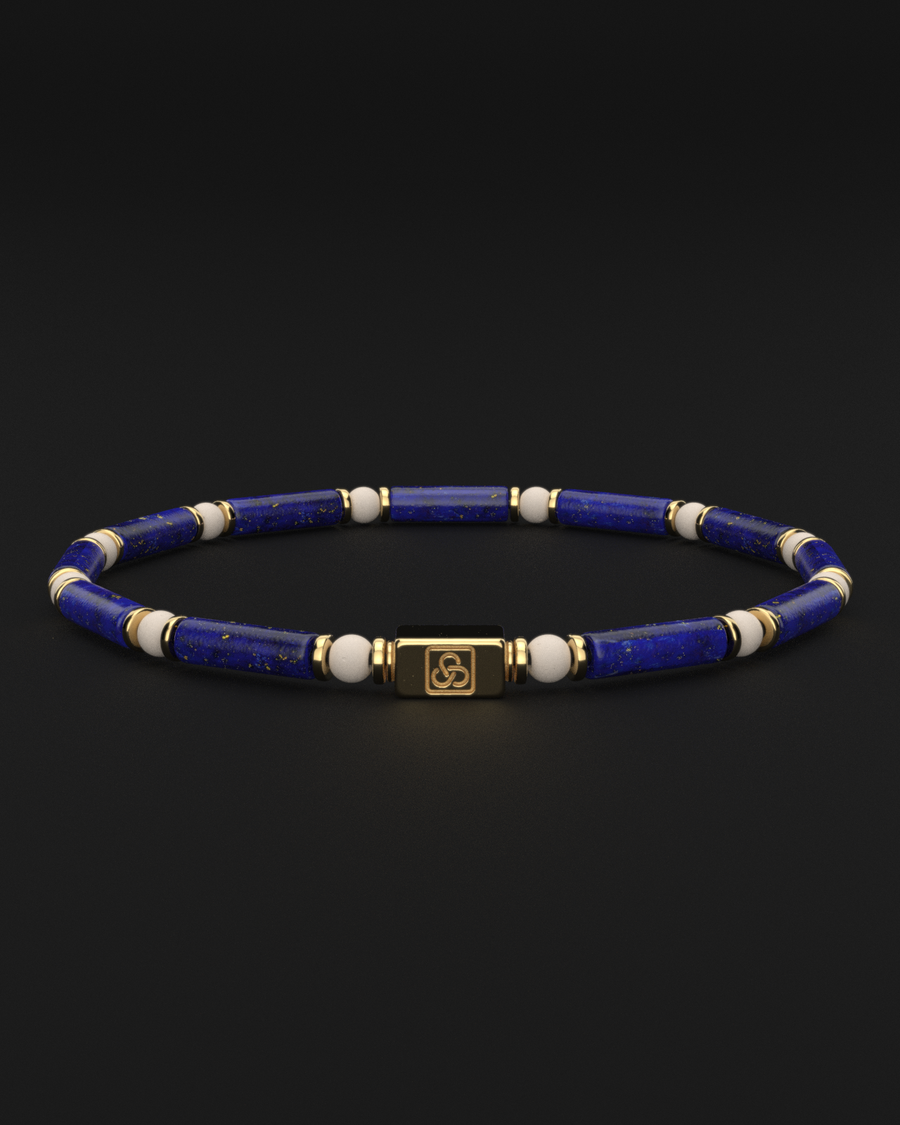 Lapis Lazuli + Rice Bracelet 4mm | PIPE