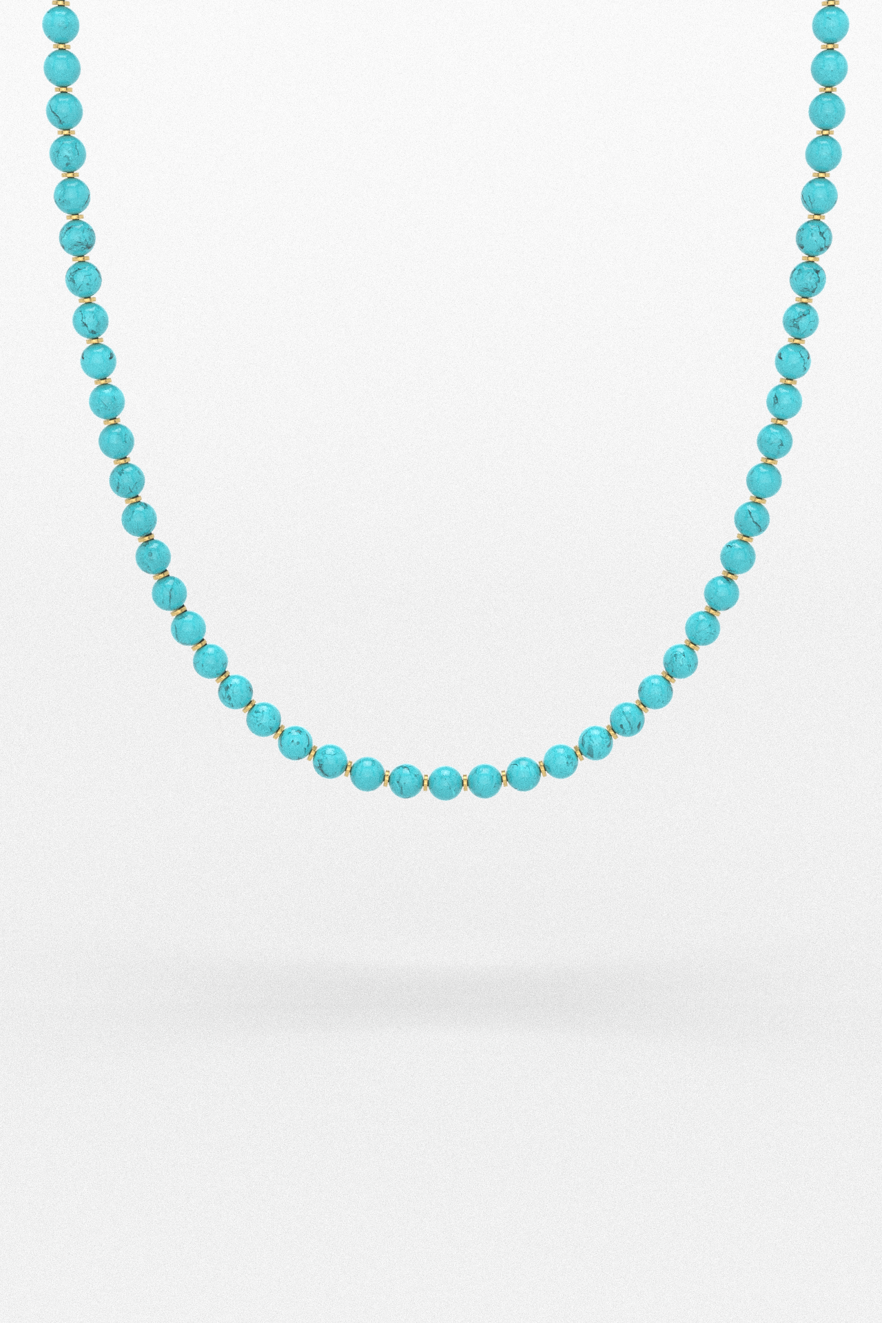 Turquoise Necklace 8mm | Prayer