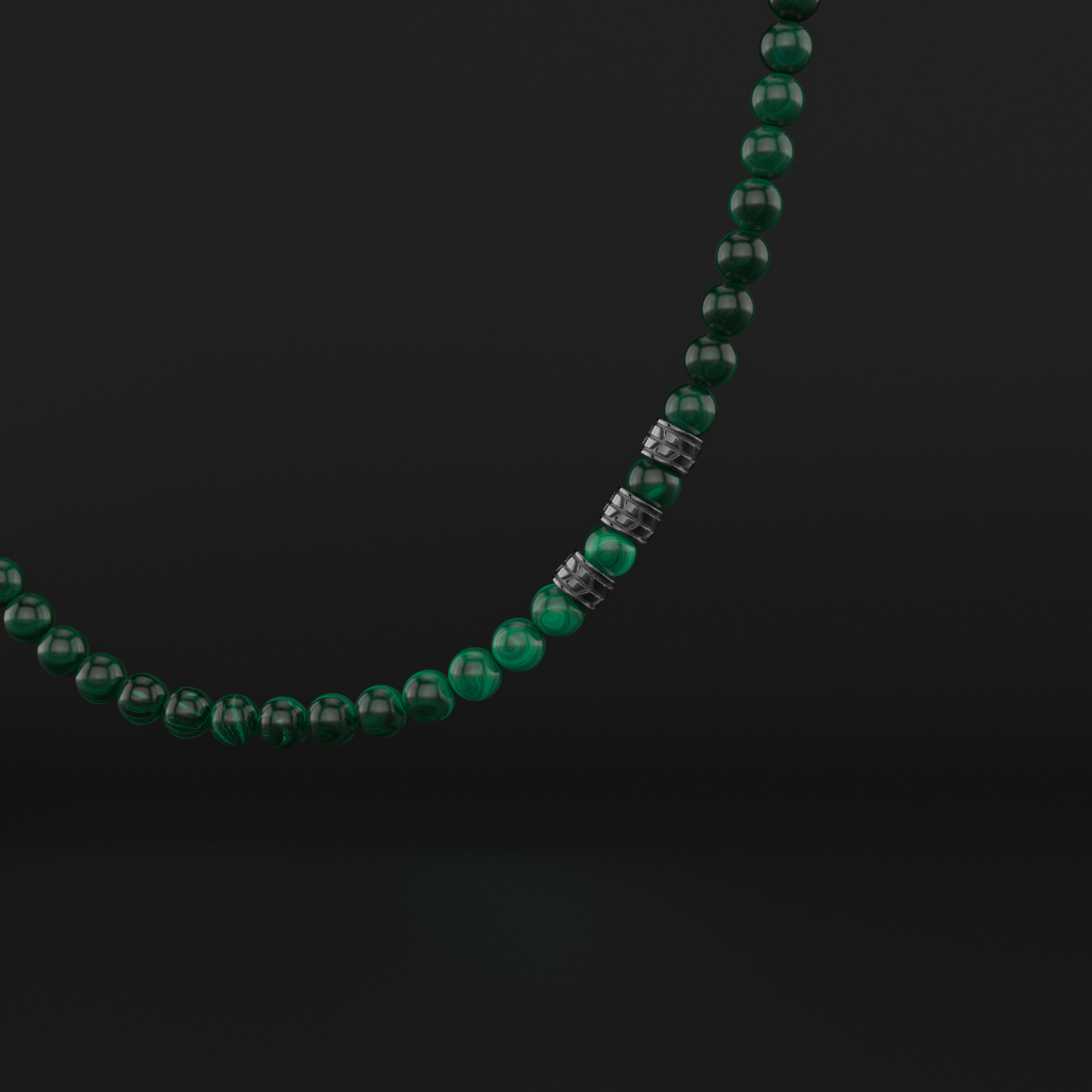 Green Malachite Necklace 8mm | Royale