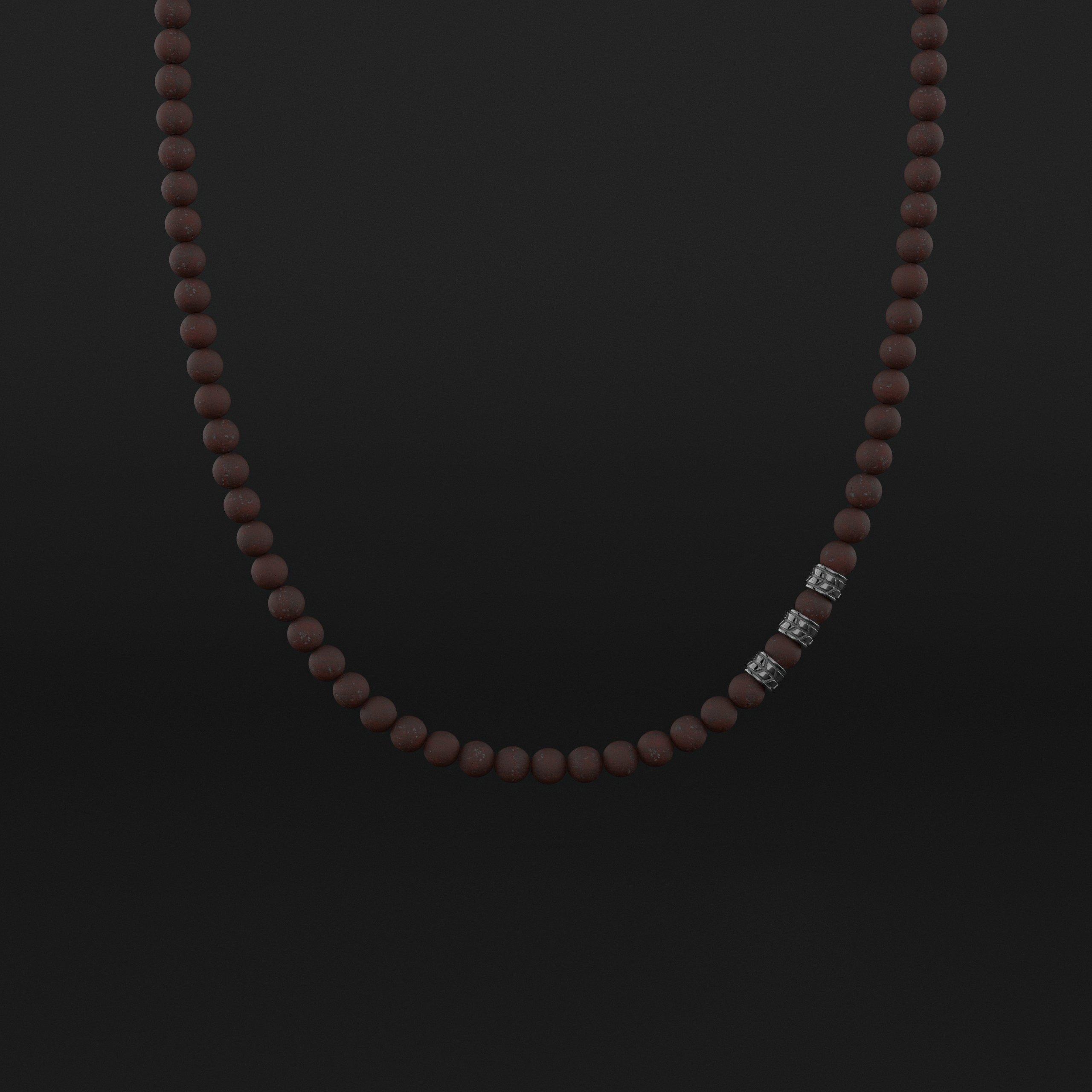 Red Brecciated Necklace 8mm | Royale