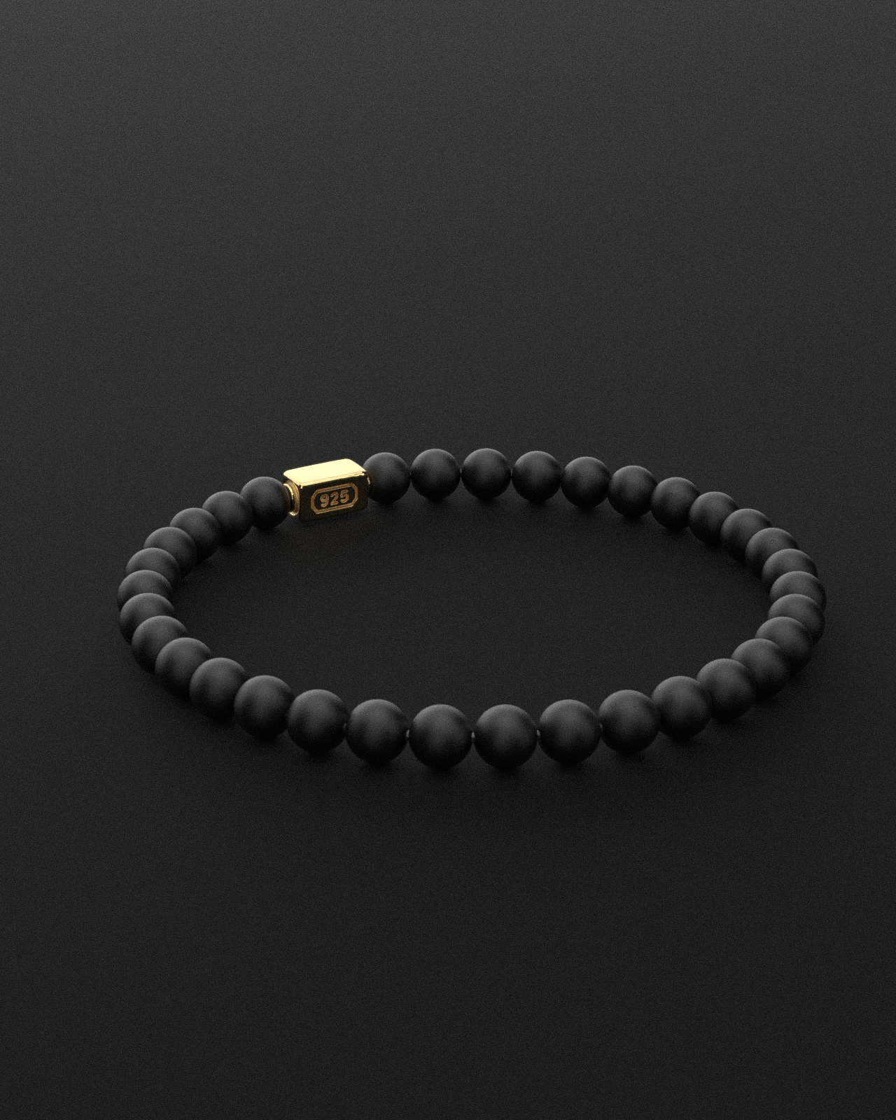 ONYX MATTE BRACELET 6MM | ESSENTIAL