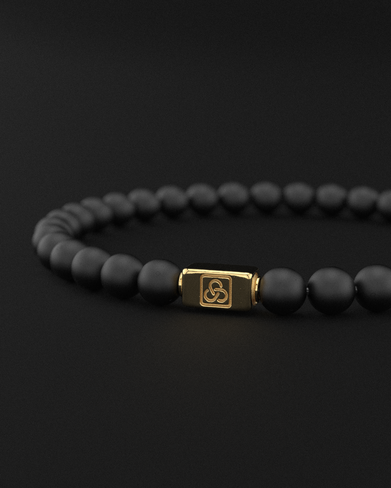 ONYX MATTE BRACELET 6MM | ESSENTIAL