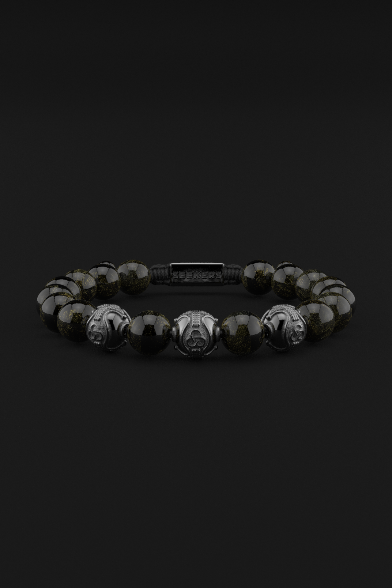 Obsidian Bracelet 10mm | Premium