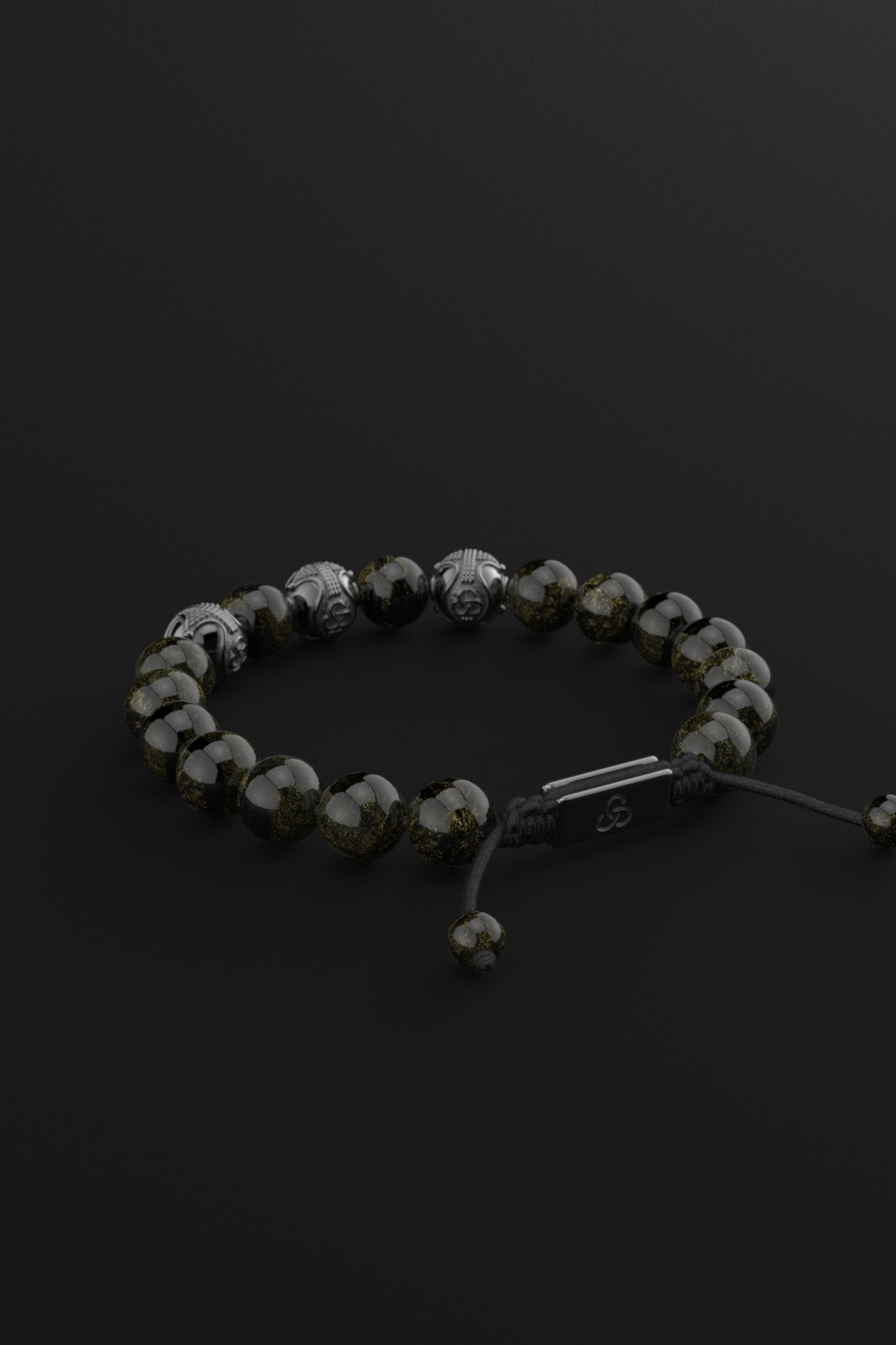 Obsidian Bracelet 10mm | Premium