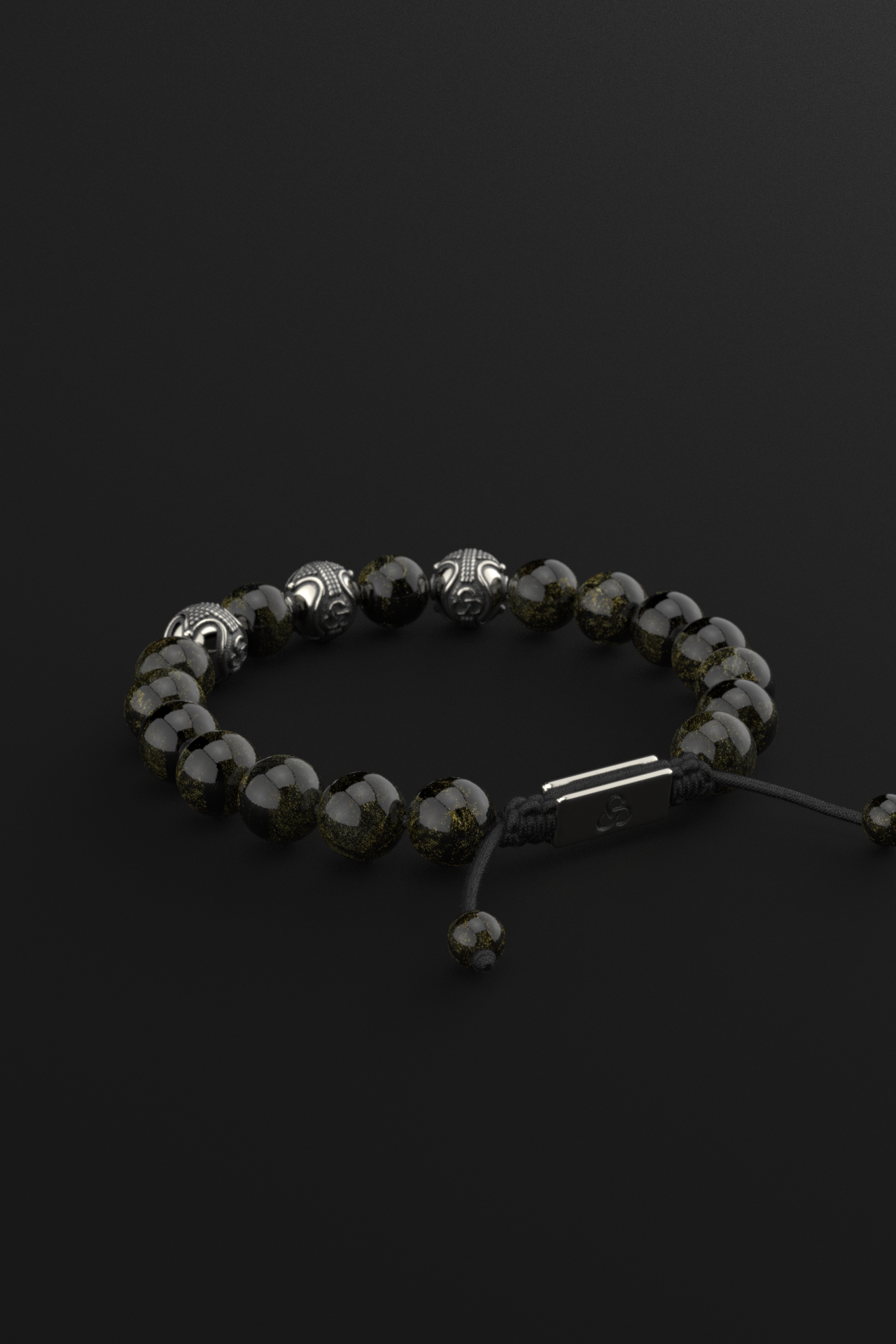 Obsidian Bracelet 10mm | Premium