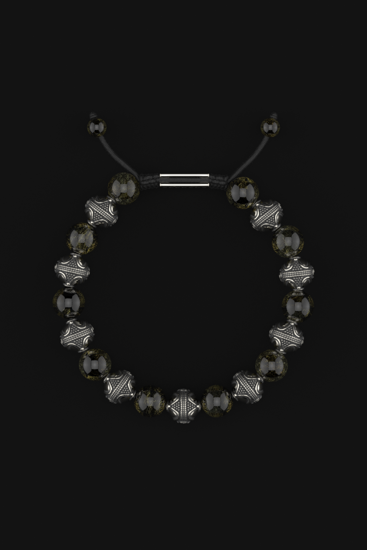 Obsidian Bracelet 10mm | Prestige