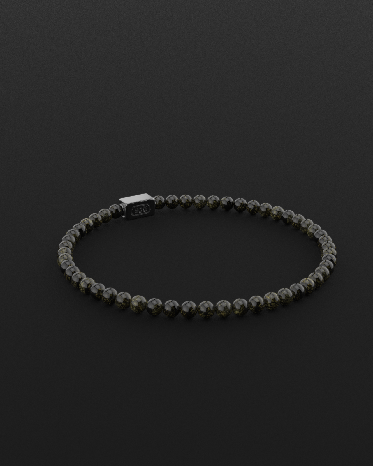 Obsidian Bracelet 4mm | Essential