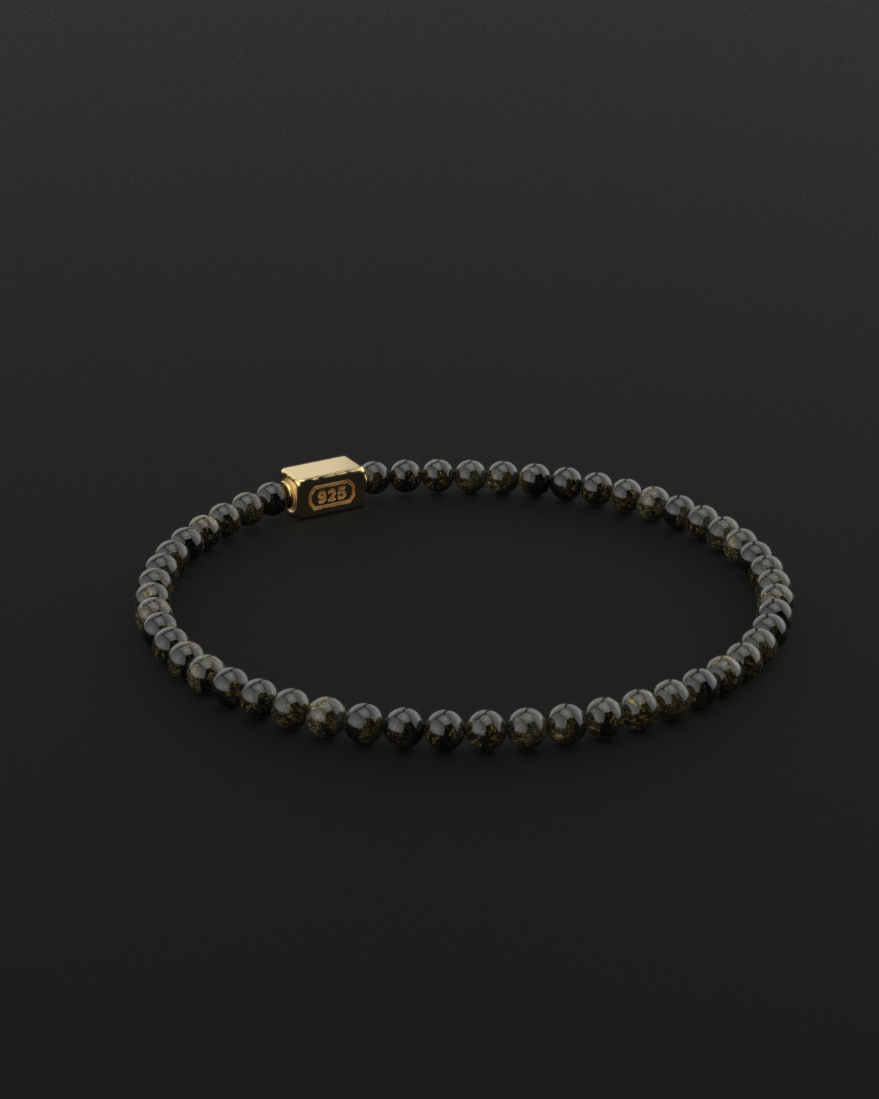 Obsidian Bracelet 4mm | Essential