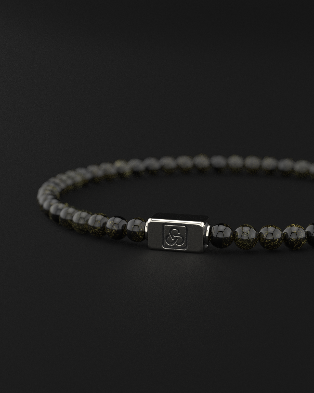 Obsidian Bracelet 4mm | Essential