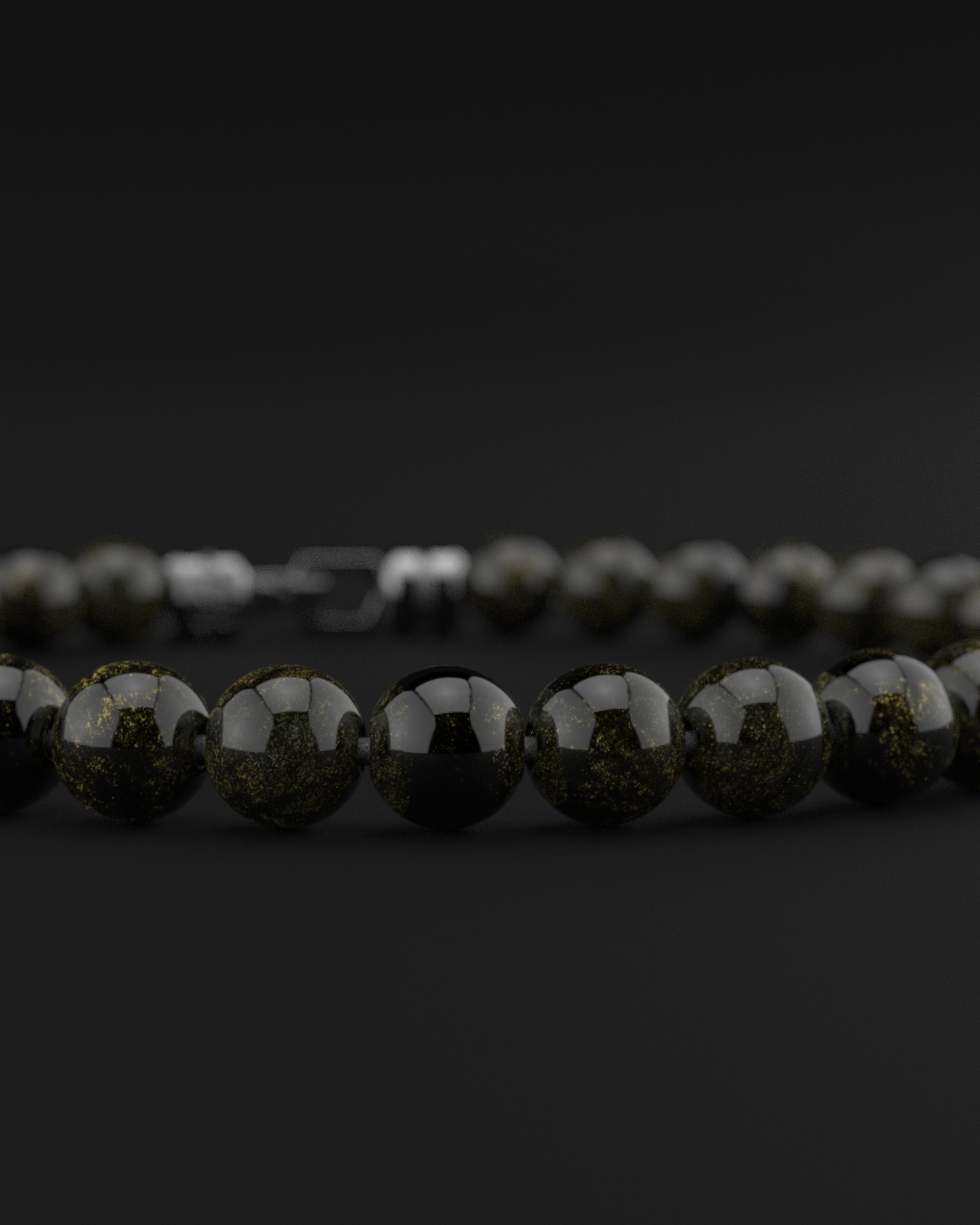 Obsidian Bracelet 6mm | VERTEX