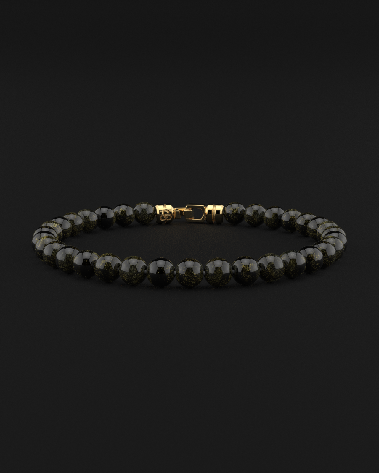 Obsidian Bracelet 6mm | VERTEX