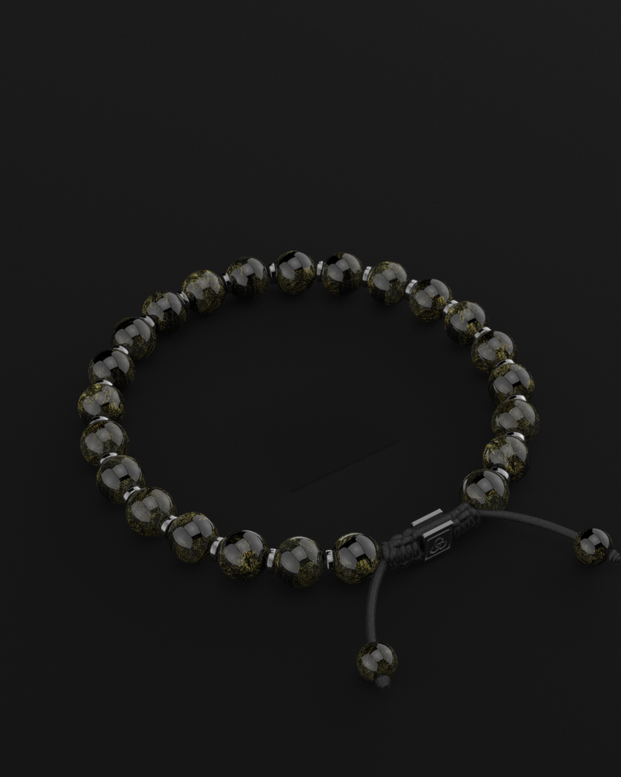 Obsidian Bracelet 8mm | Prayer