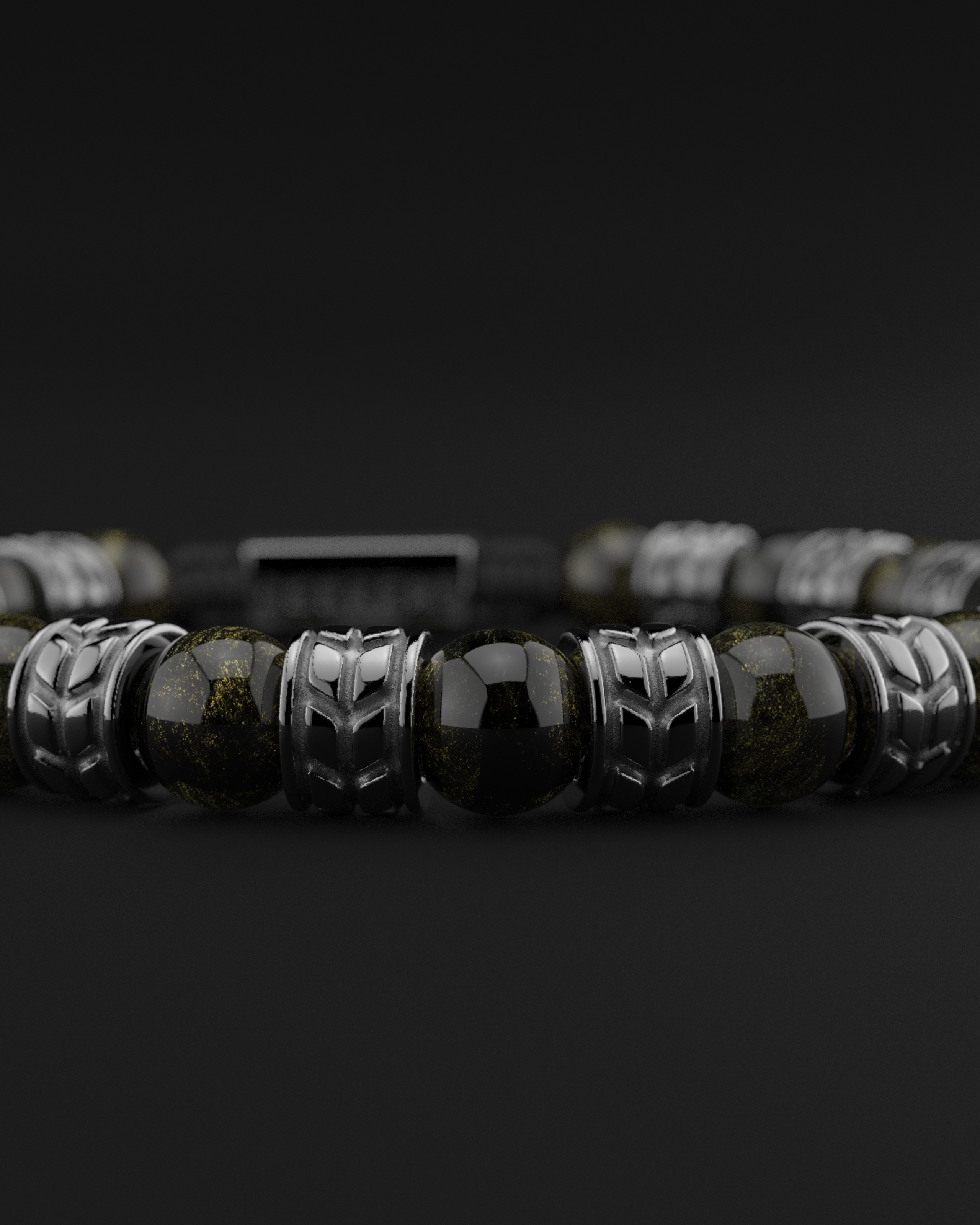 Obsidian Bracelet 8mm | Royale