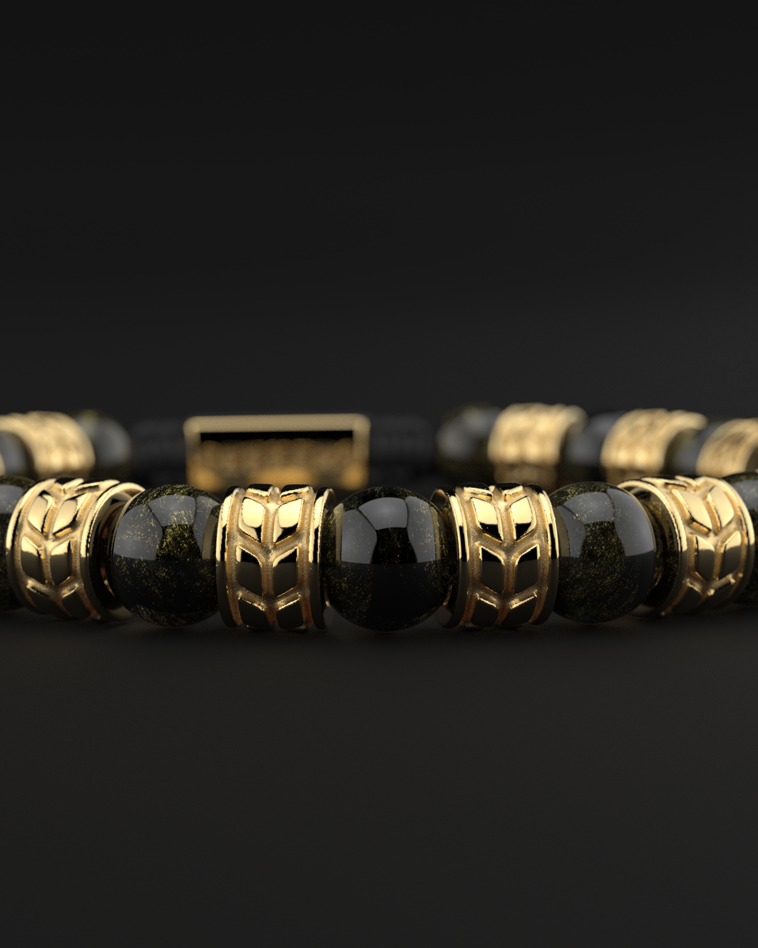 Obsidian Bracelet 8mm | Royale