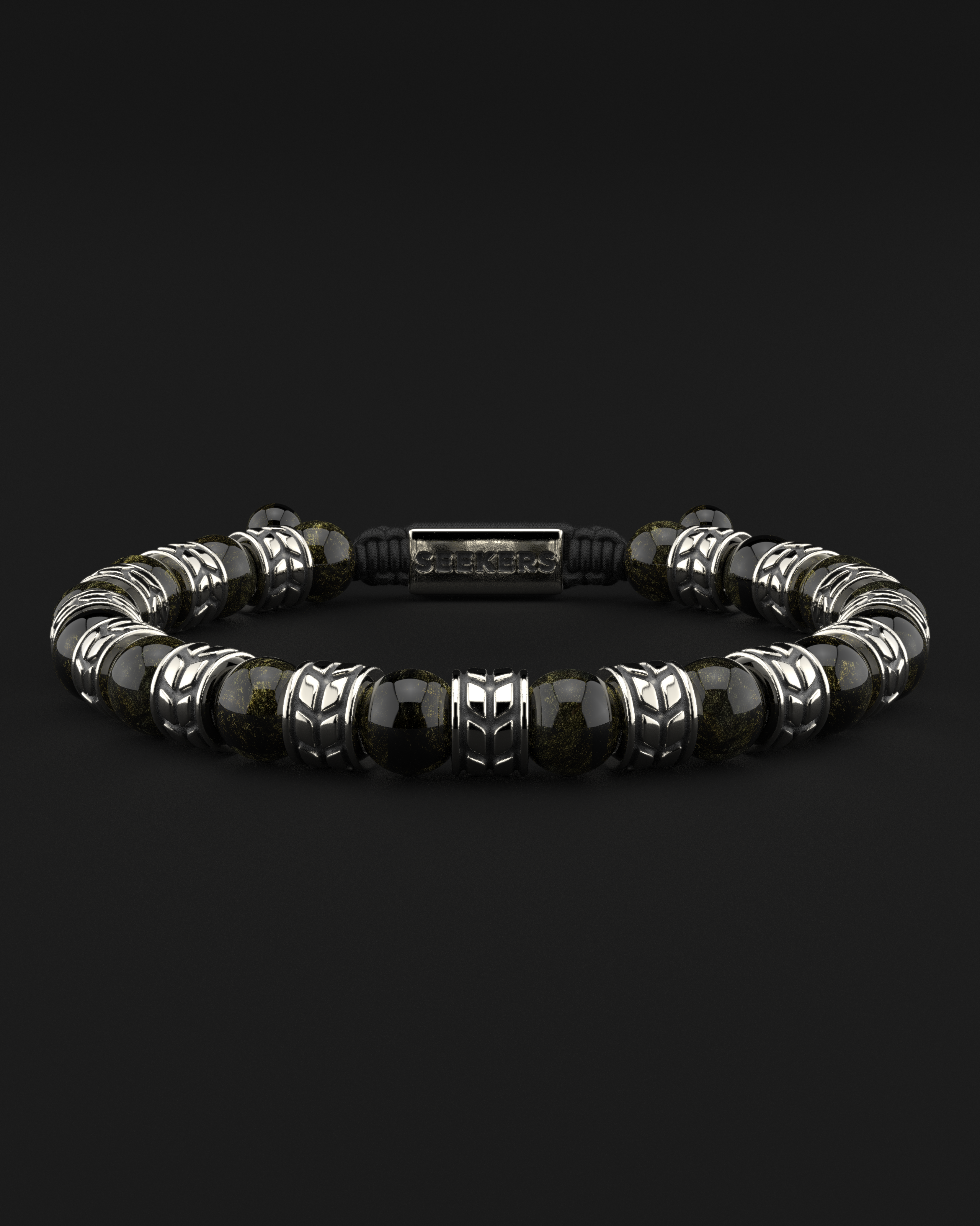 Obsidian Bracelet 8mm | Royale