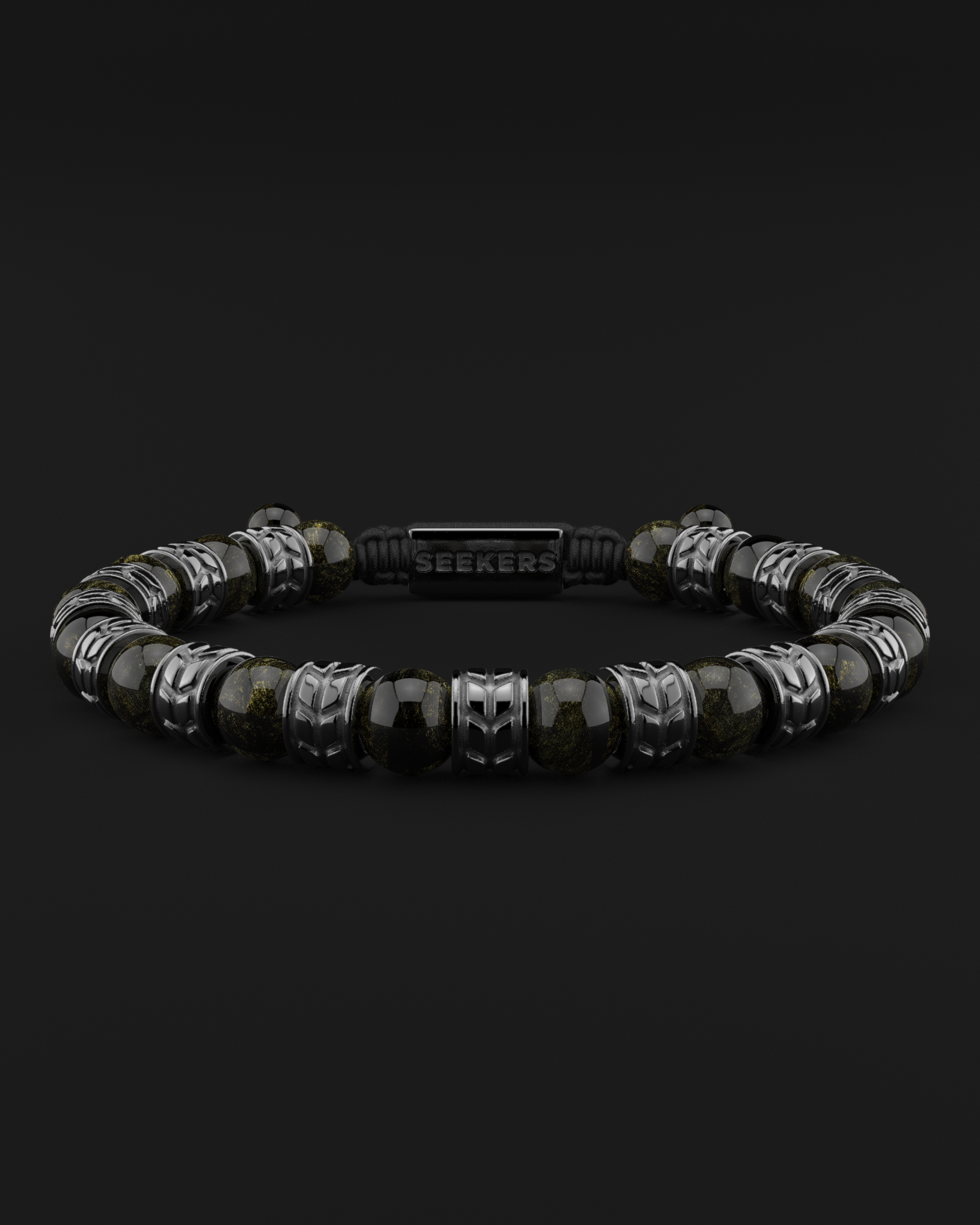 Obsidian Bracelet 8mm | Royale