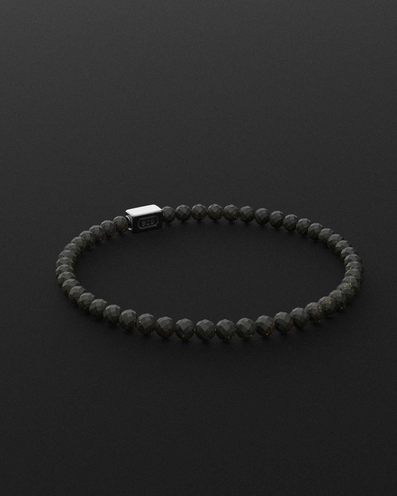 Obsidian Bracelet Faceted 4mm | Essential