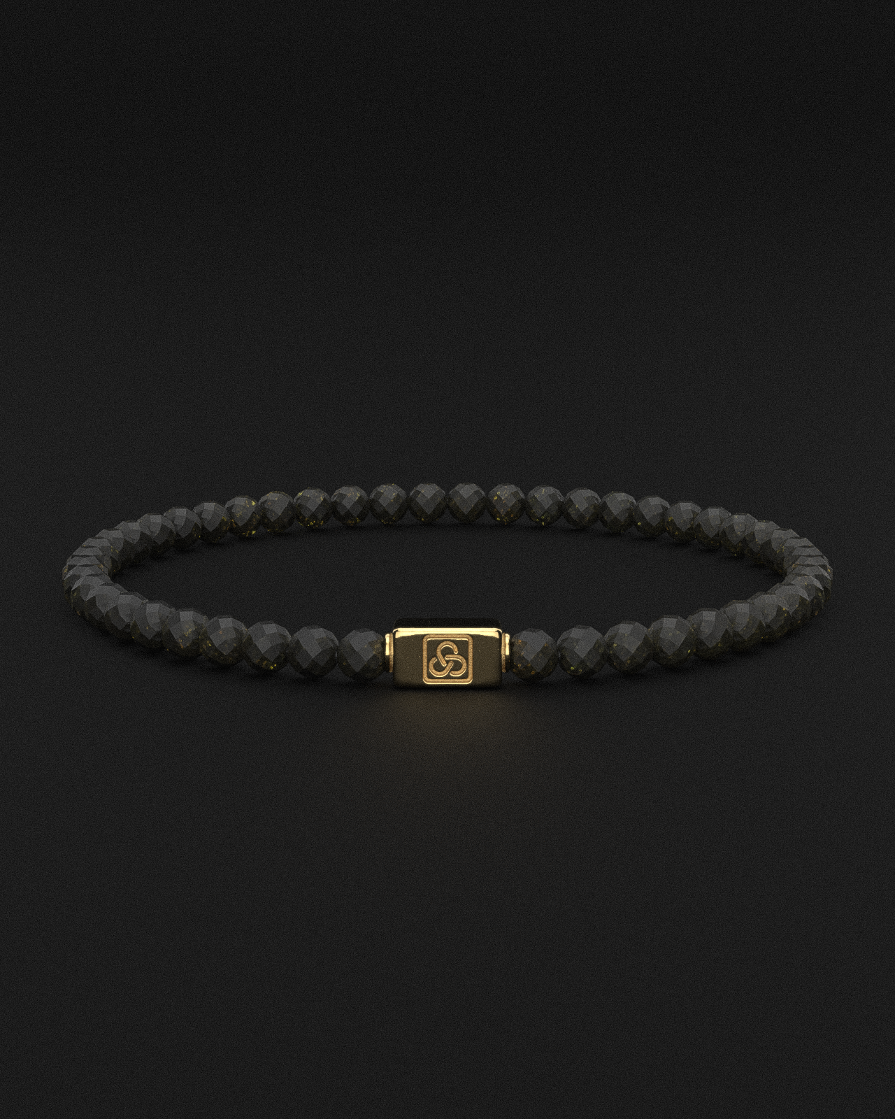 Obsidian Bracelet Faceted 4mm | Essential