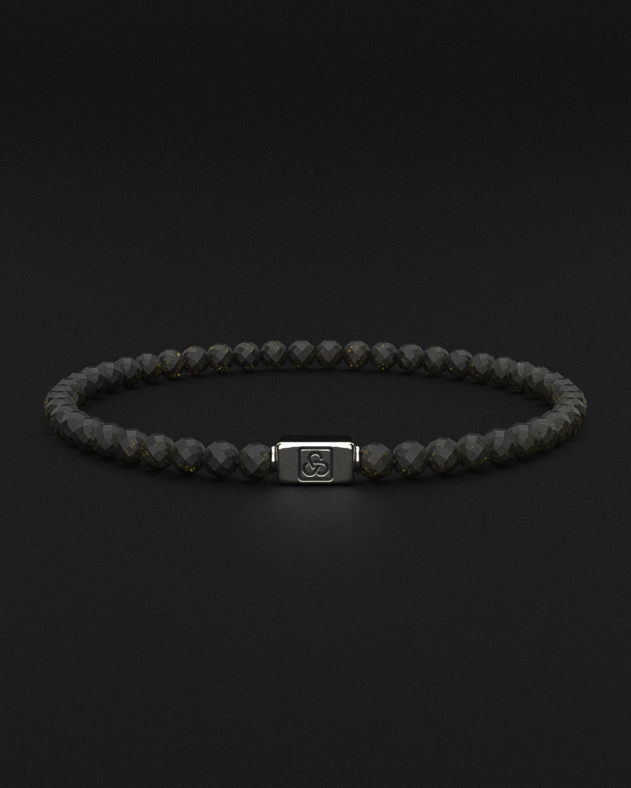 Obsidian Bracelet Faceted 4mm | Essential