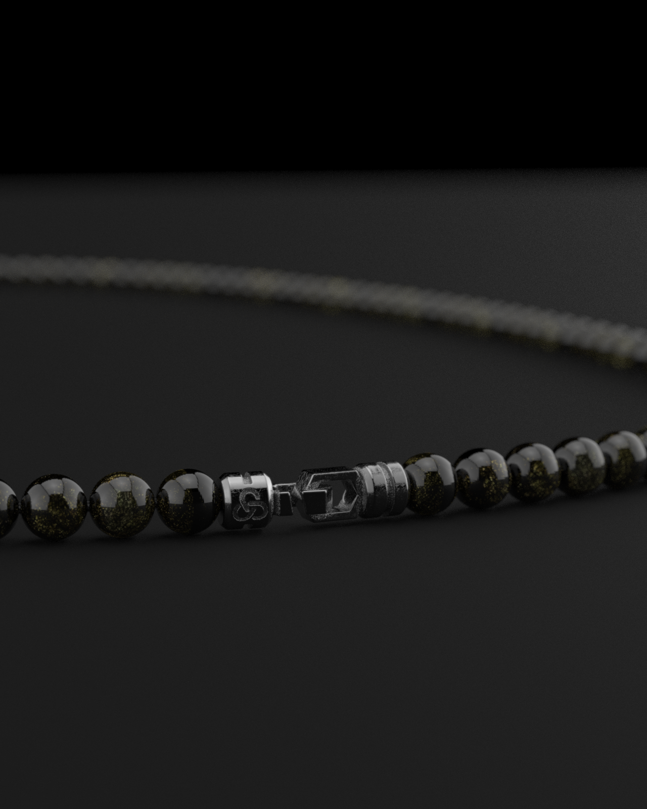 Obsidian Necklace 6mm | Vertex