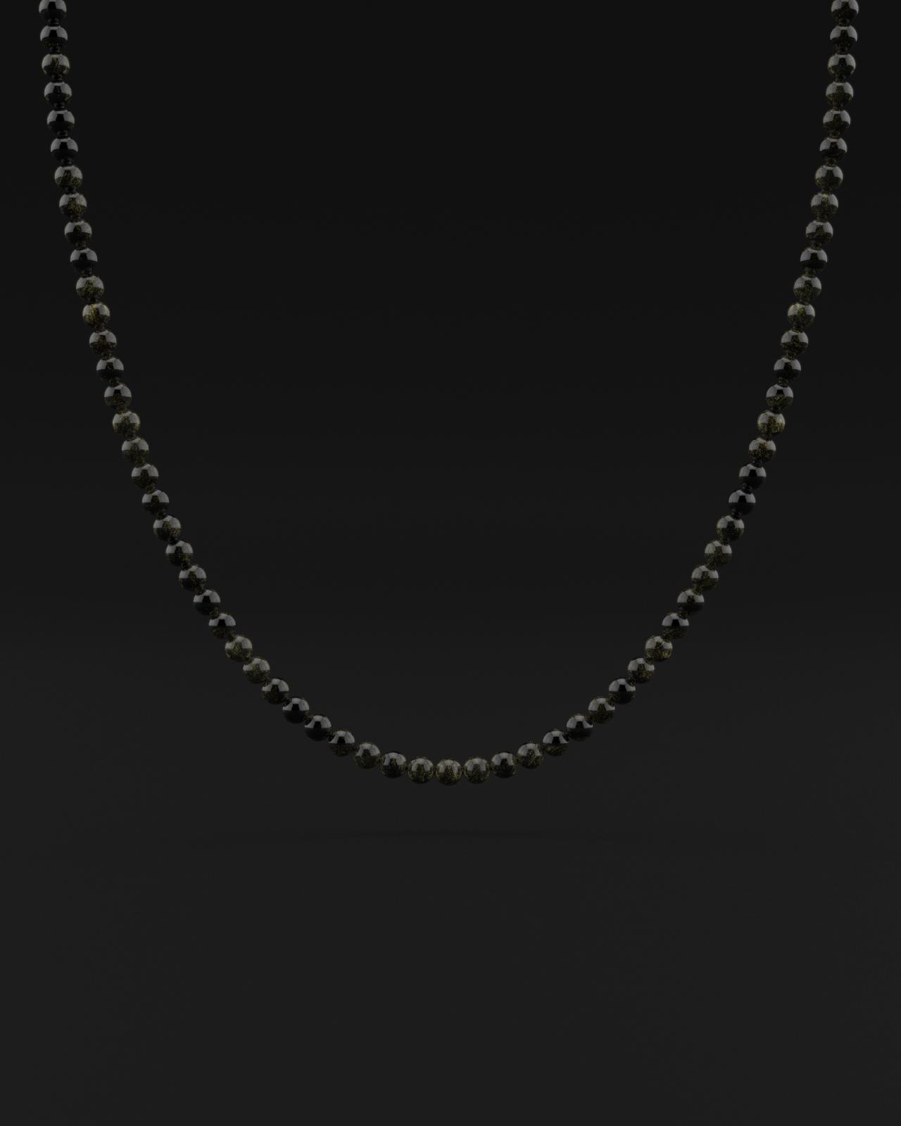 Obsidian Necklace 6mm | Vertex