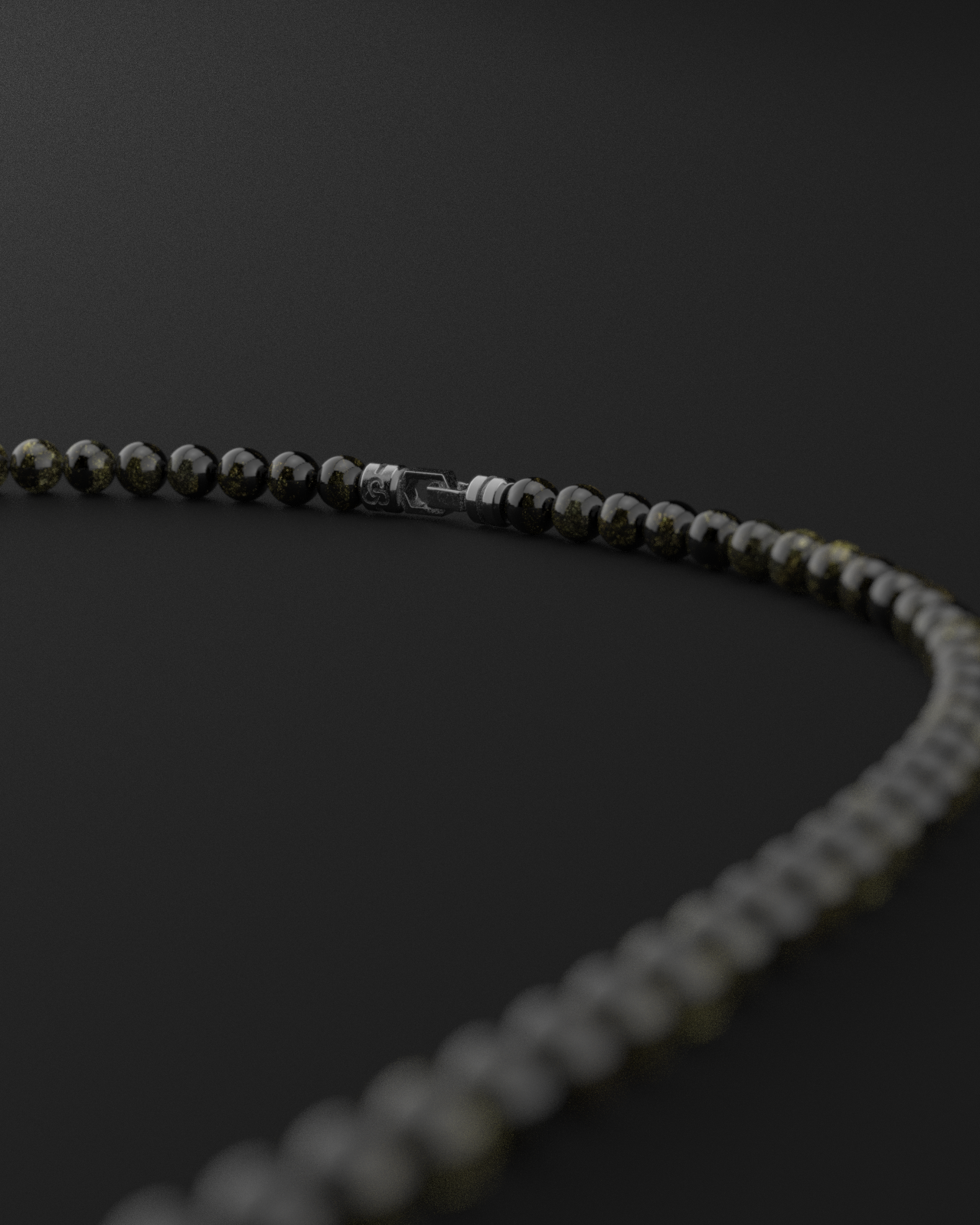 Obsidian Necklace 6mm | Vertex