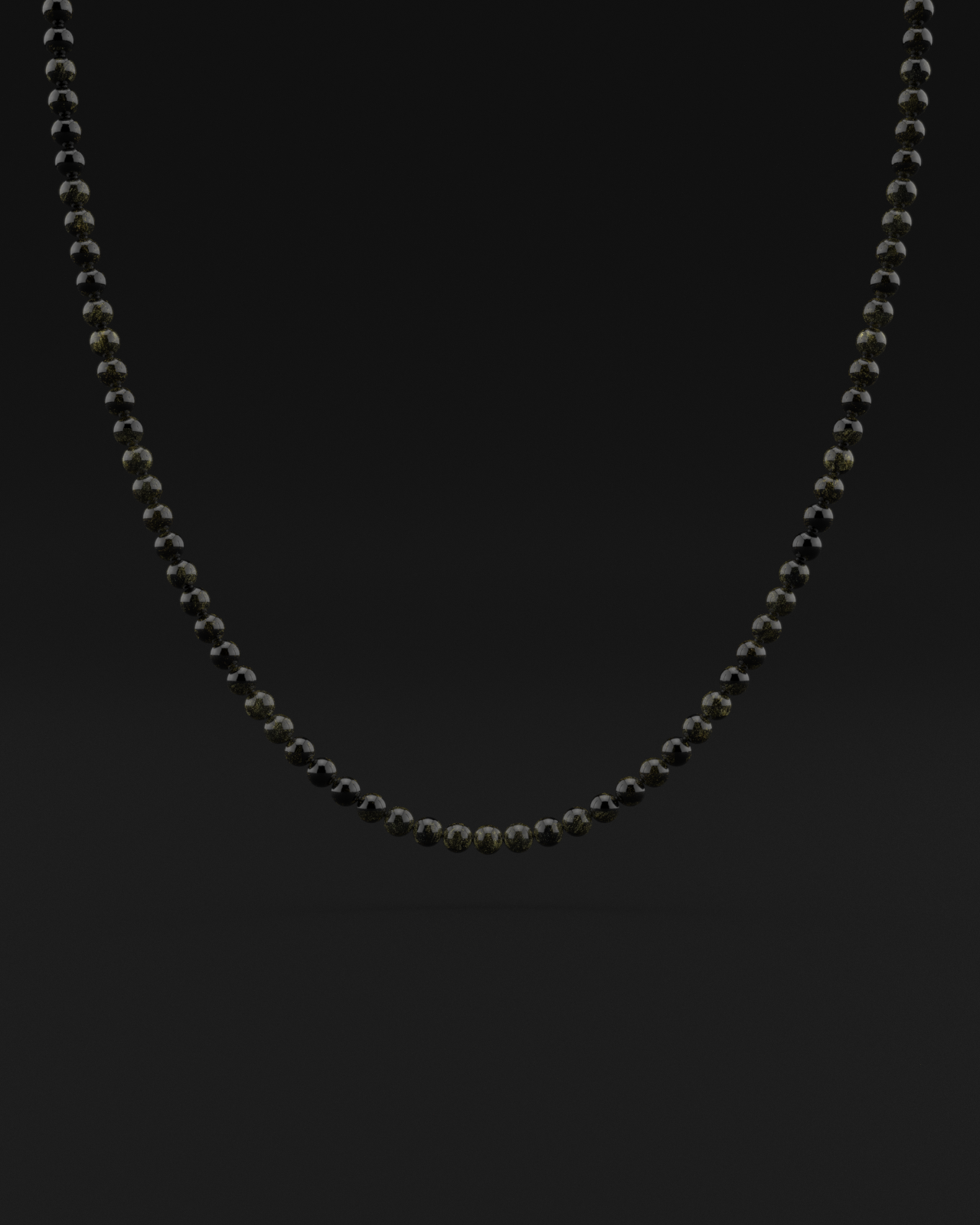 Obsidian Necklace 6mm | Vertex