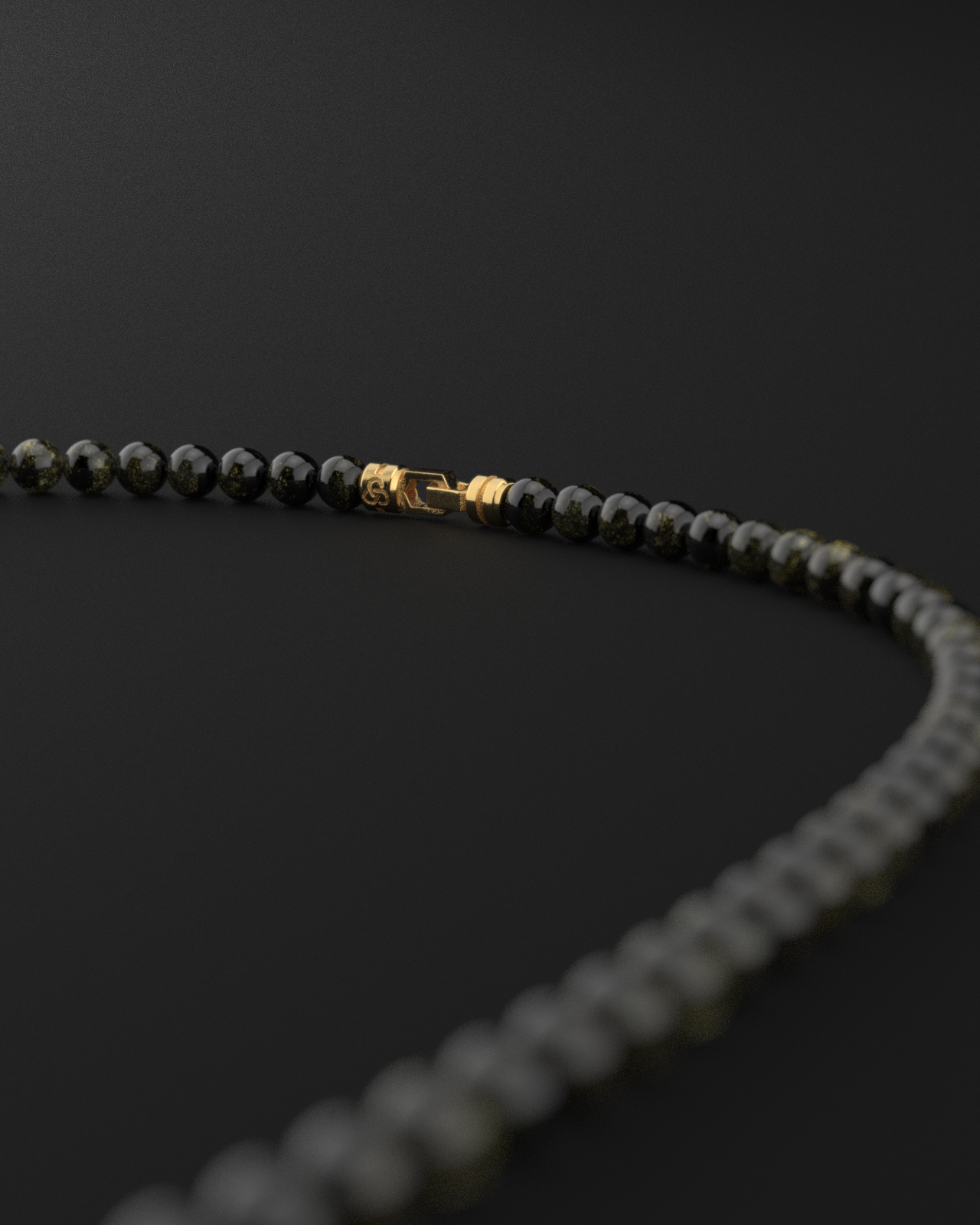 Obsidian Necklace 6mm | Vertex