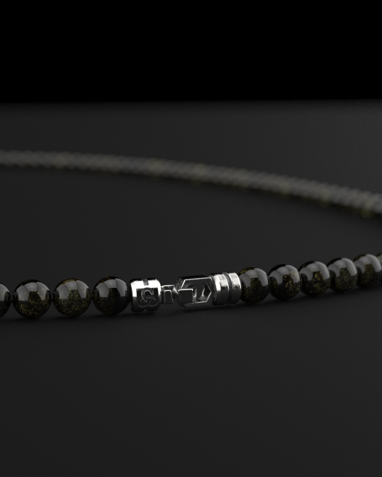 Obsidian Necklace 6mm | Vertex