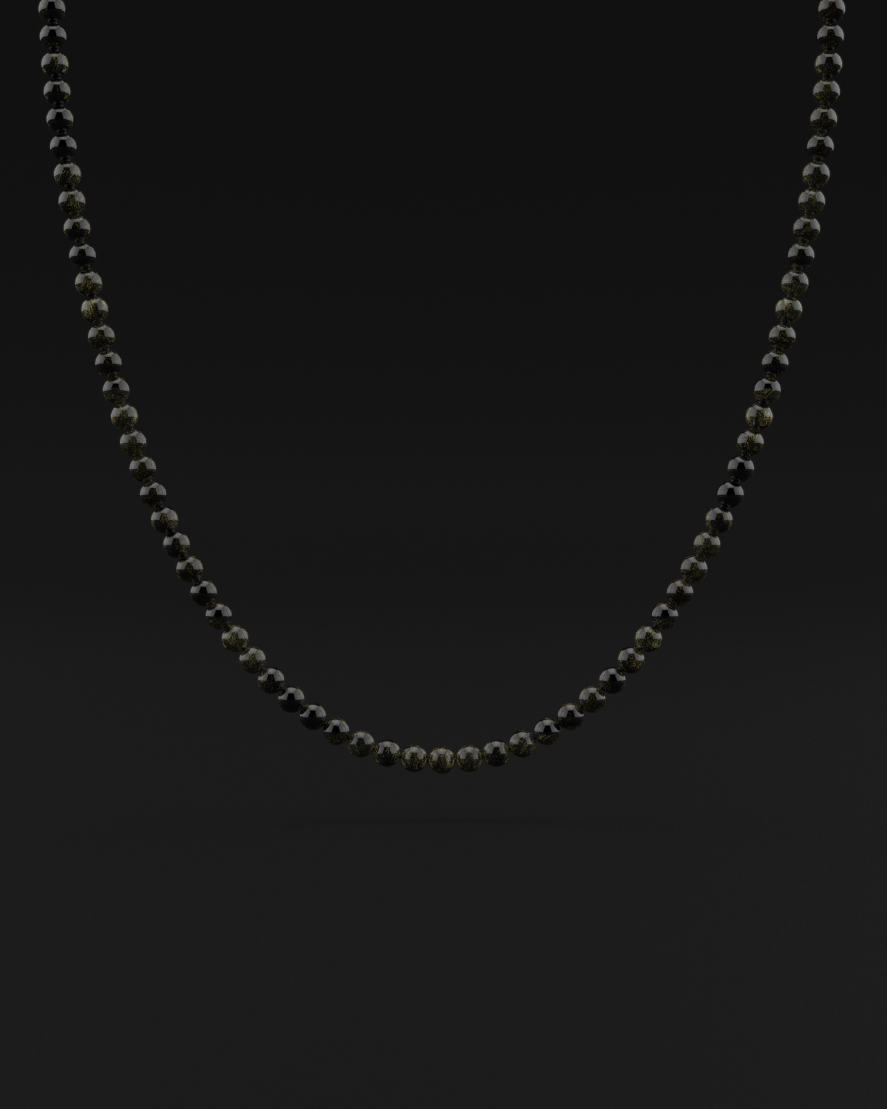 Obsidian Necklace 6mm | Vertex