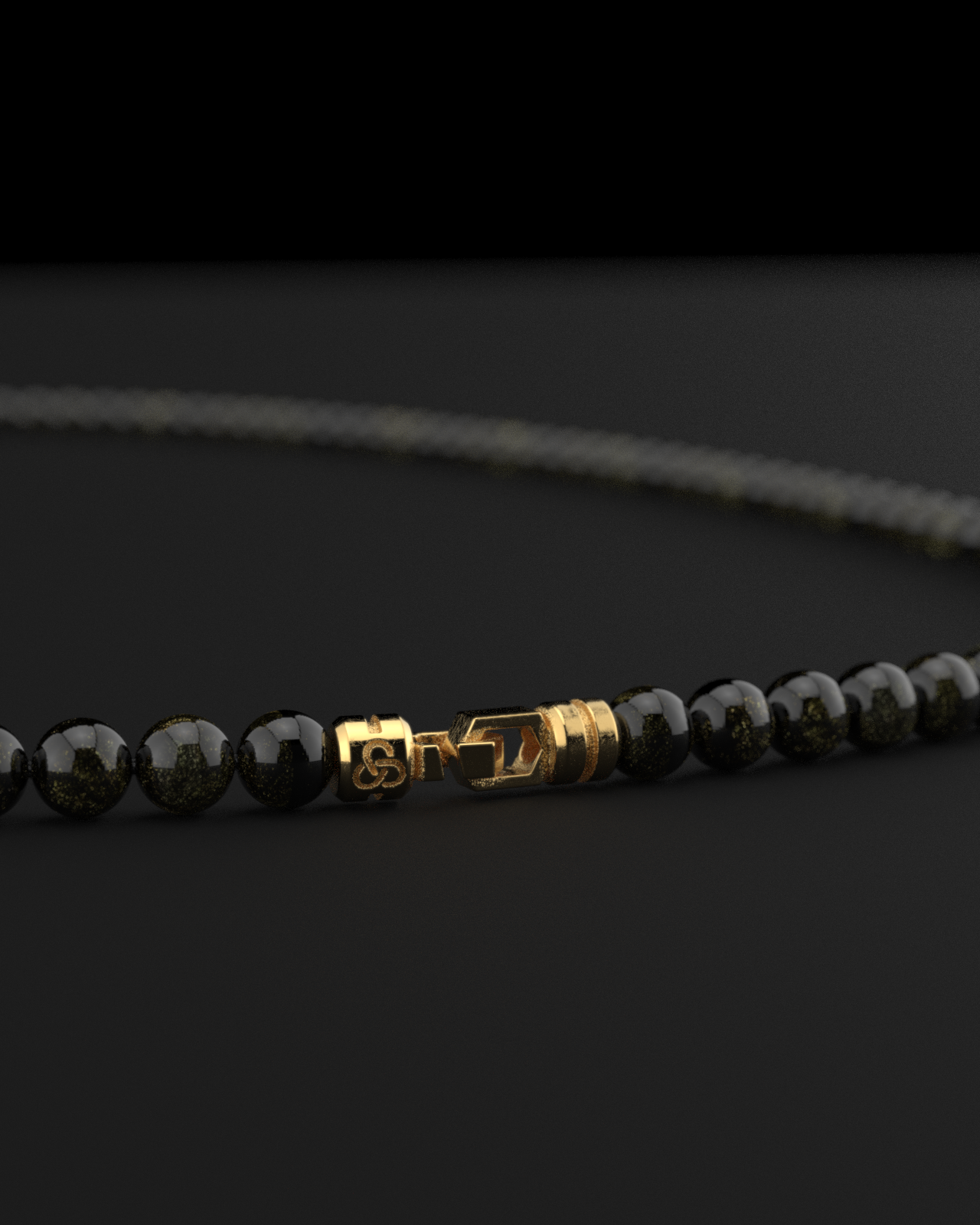 Obsidian Necklace 6mm | Vertex