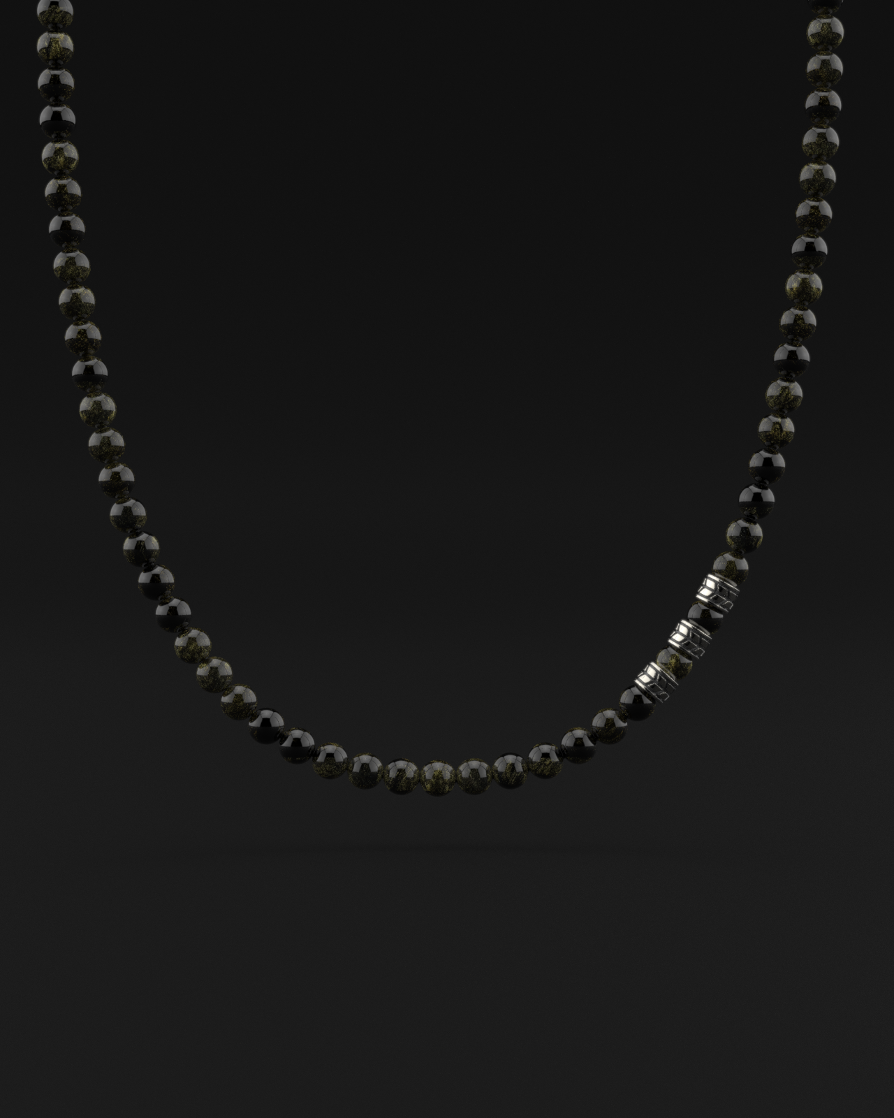 Obsidian Necklace 8mm | Royale