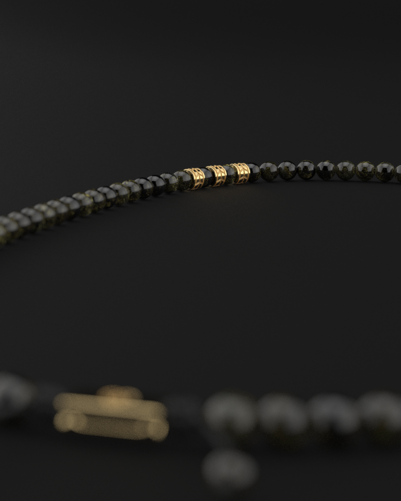 Obsidian Necklace 8mm | Royale