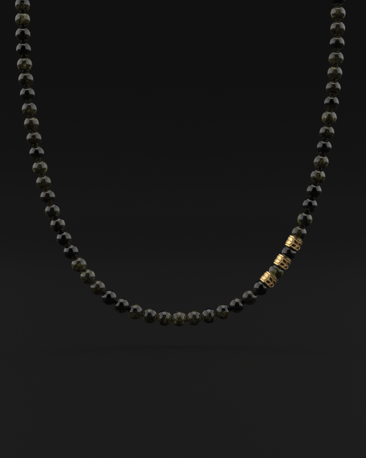 Obsidian Necklace 8mm | Royale