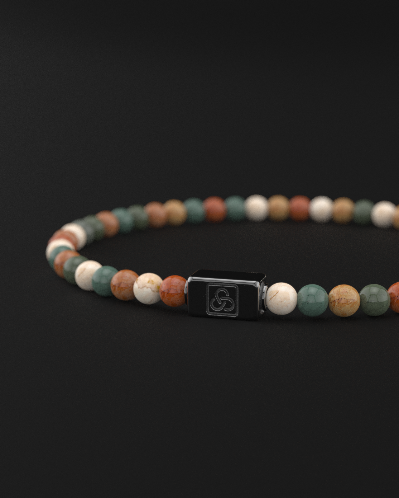 Ocean Agate Bracelet 4mm | Essential