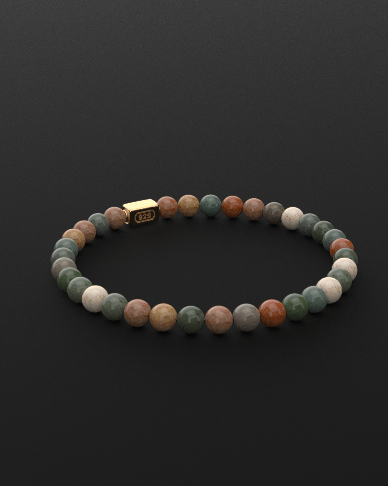 Ocean Agate Bracelet 6mm | Essential