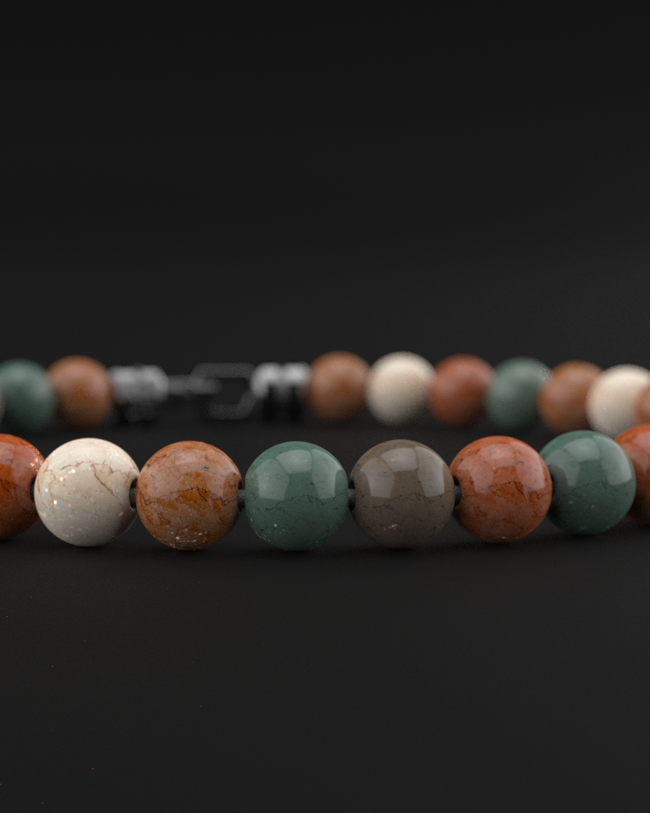 Ocean Agate Bracelet 6mm | VERTEX