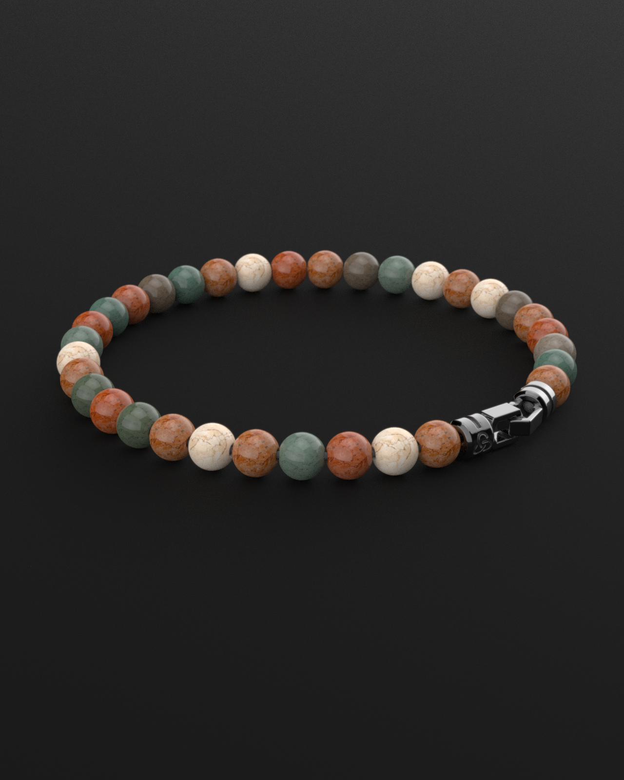 Ocean Agate Bracelet 6mm | VERTEX