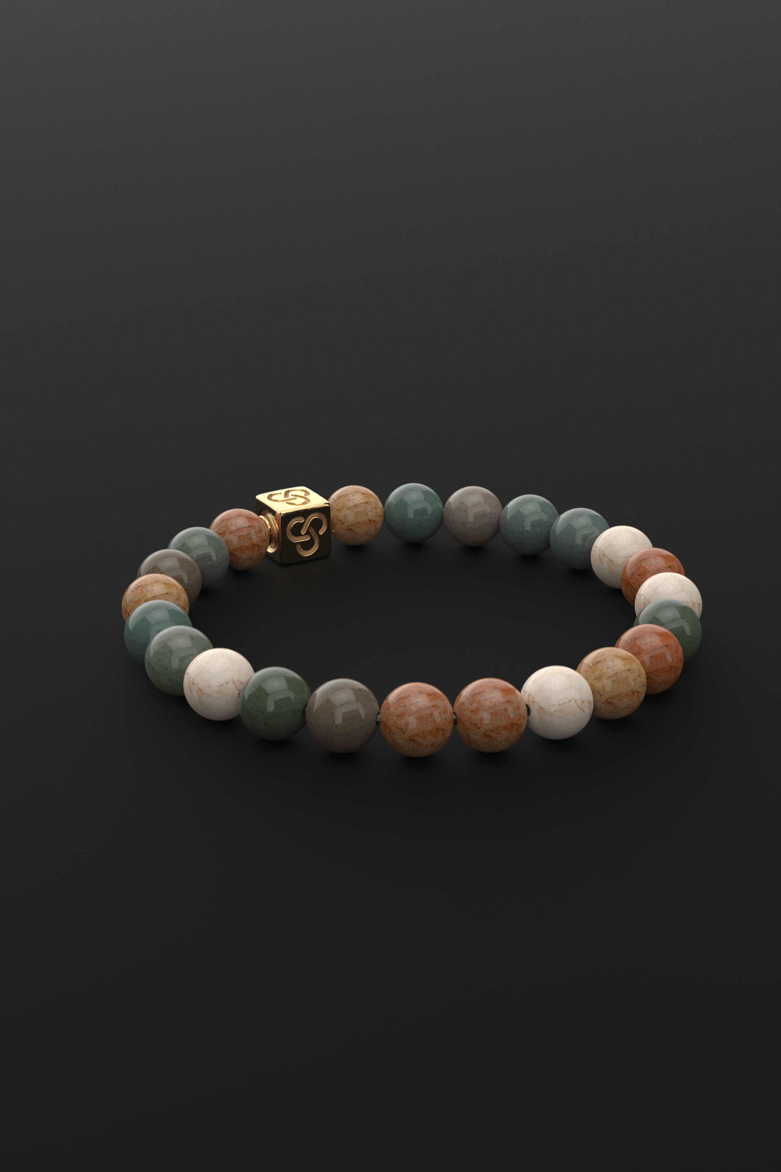 Ocean Agate Bracelet 8mm | Essential