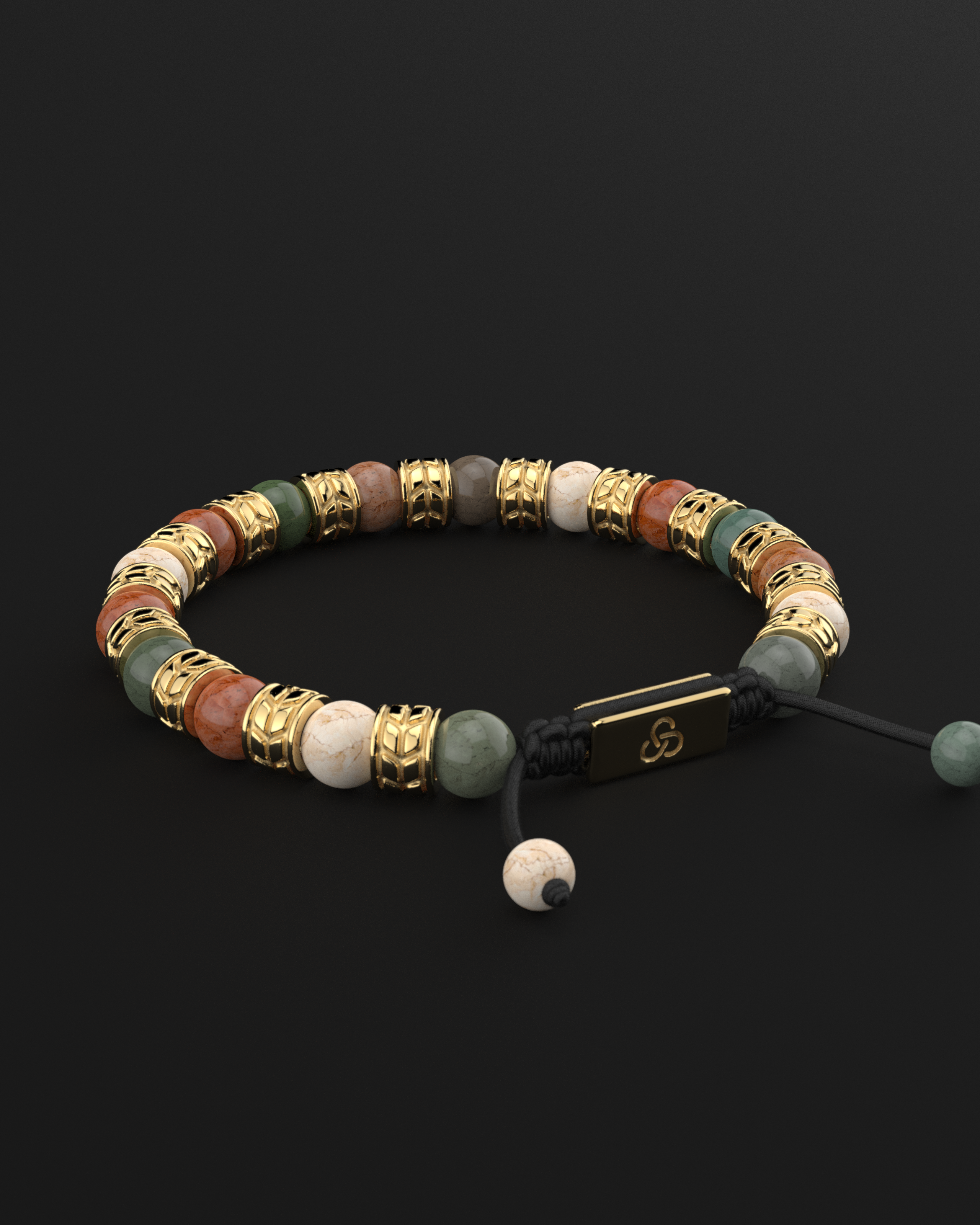 Ocean Agate Bracelet 8mm | Royale