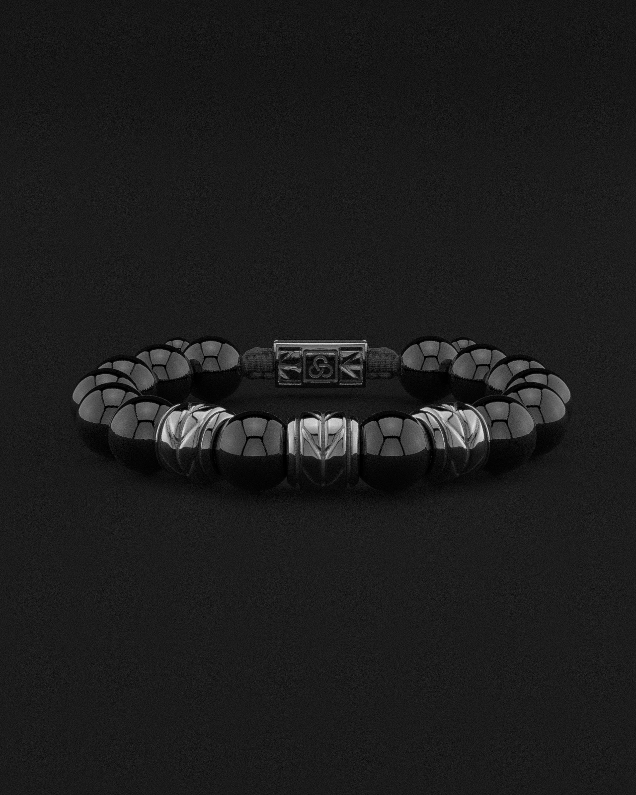 Onyx Bracelet 12mm | Woven