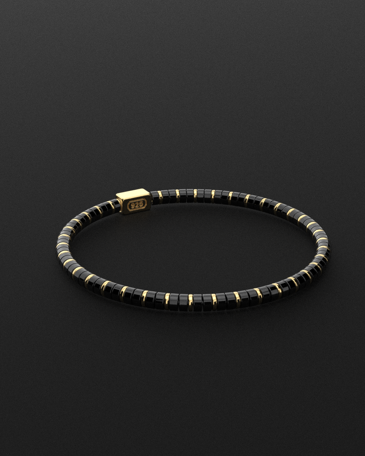 Onyx Bracelet 4mm | Spacer #2