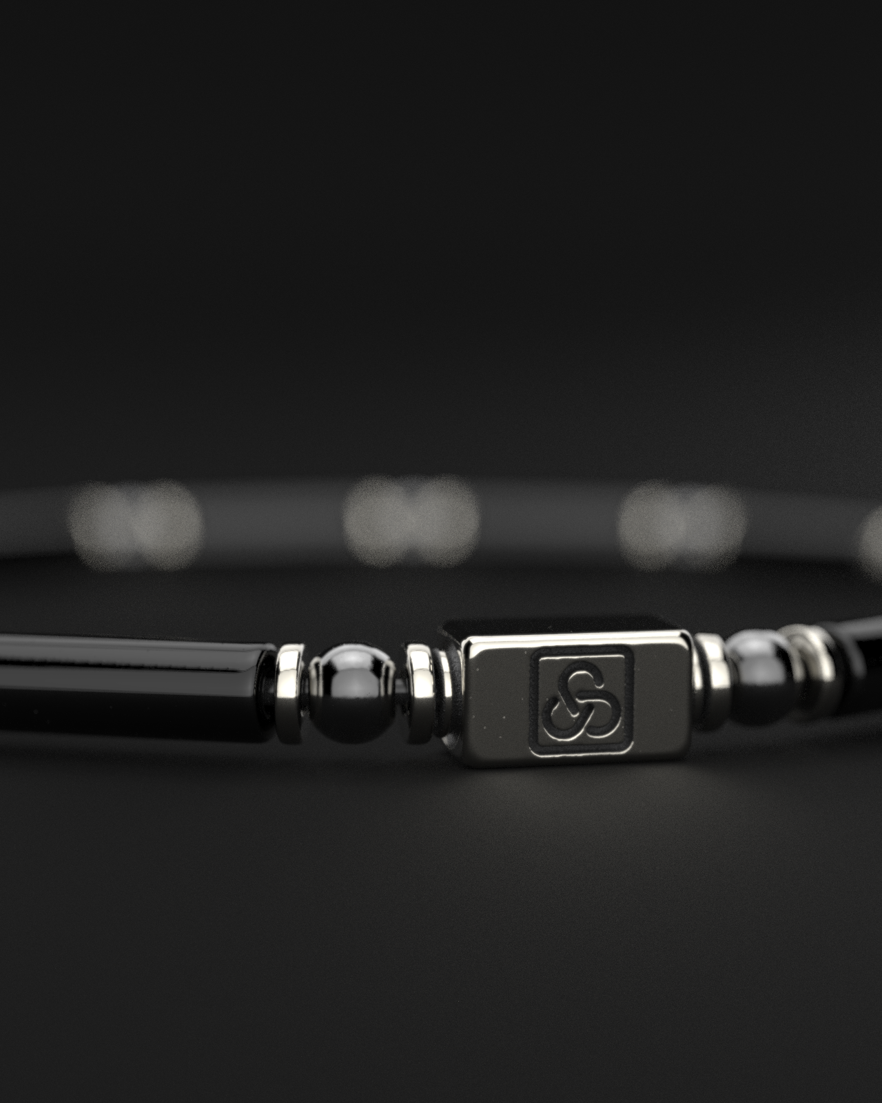 Onyx + Hematite Bracelet 4mm | PIPE