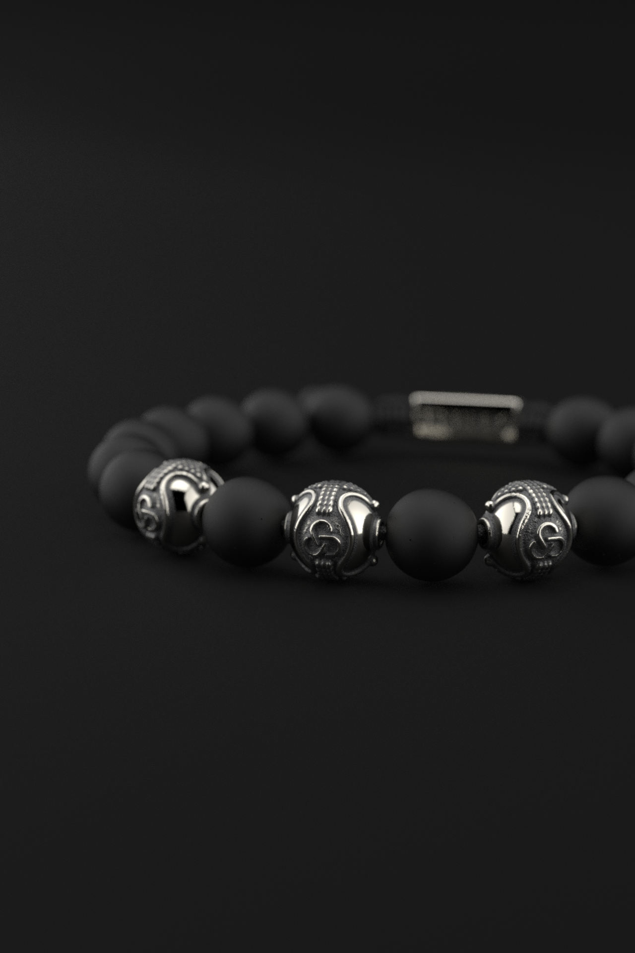 Onyx Matte Bracelet 10mm | Premium