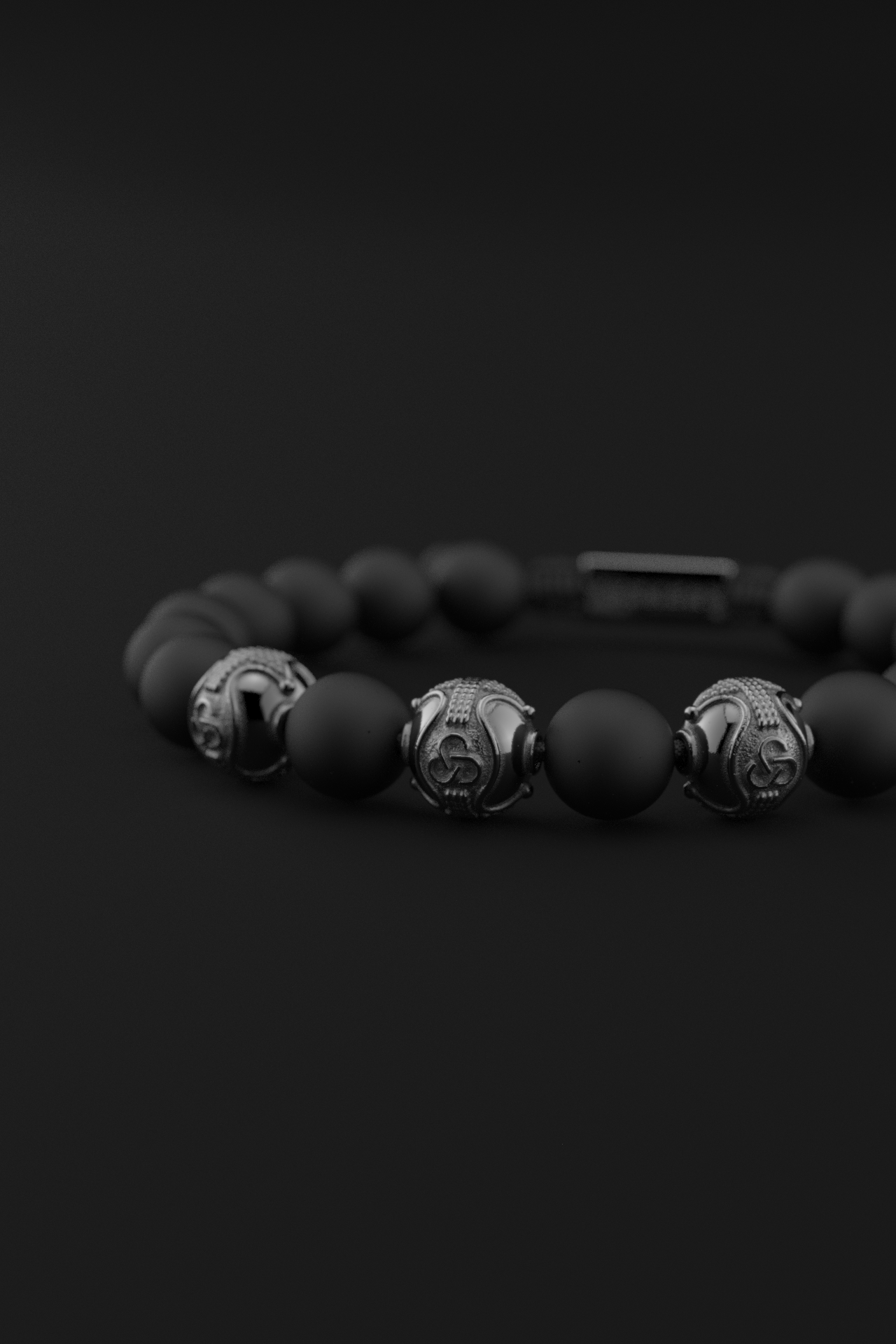 Onyx Matte Bracelet 10mm | Premium