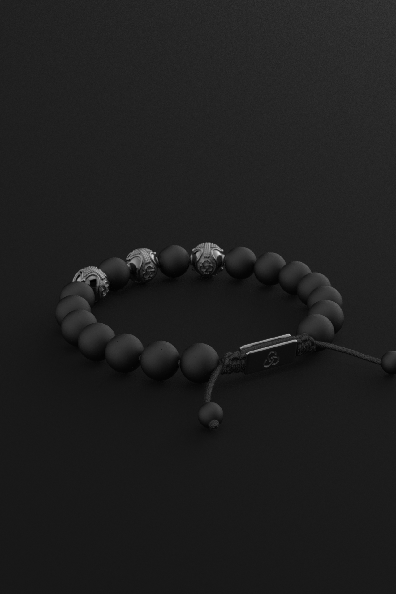 Onyx Matte Bracelet 10mm | Premium