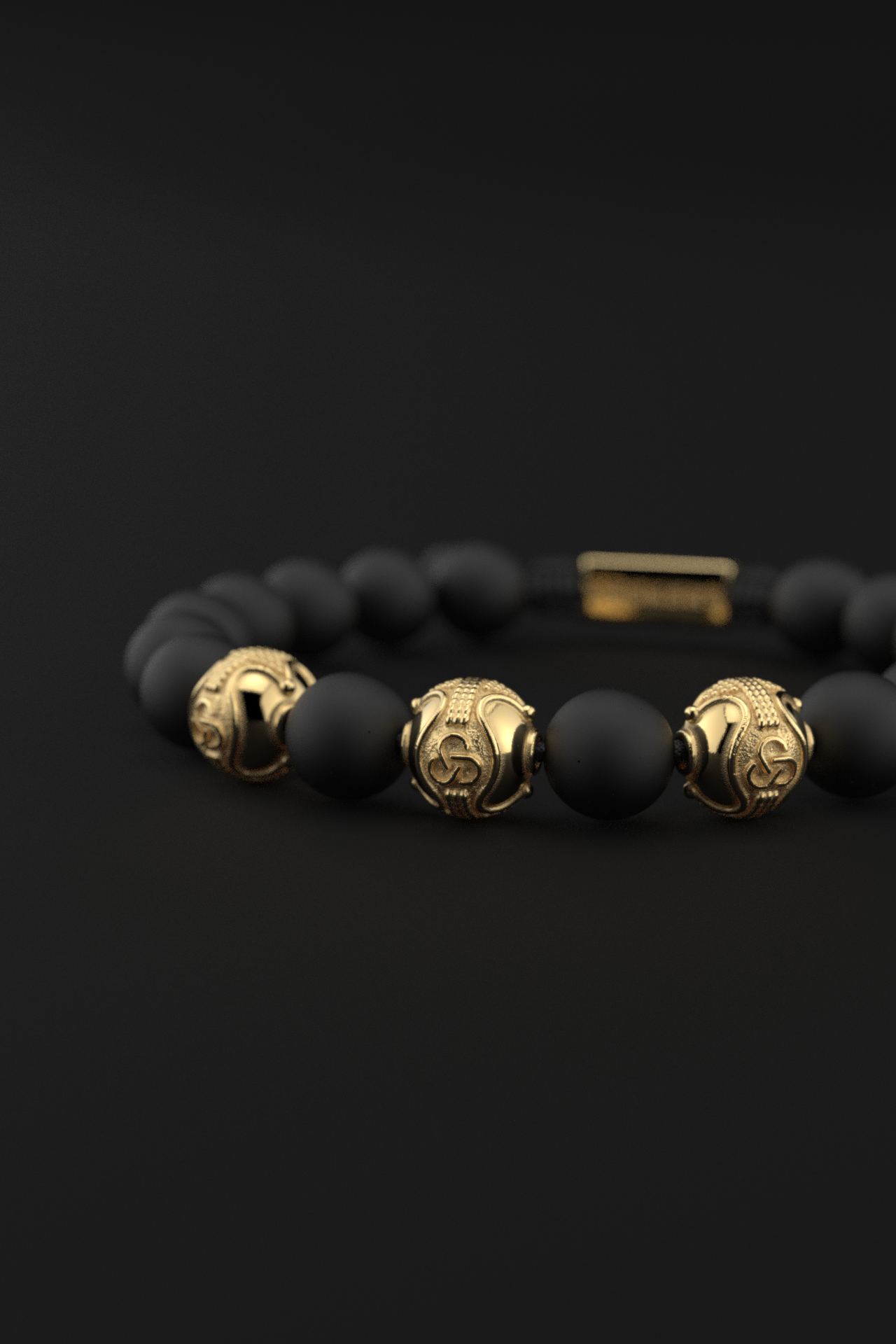 Onyx Matte Bracelet 10mm | Premium